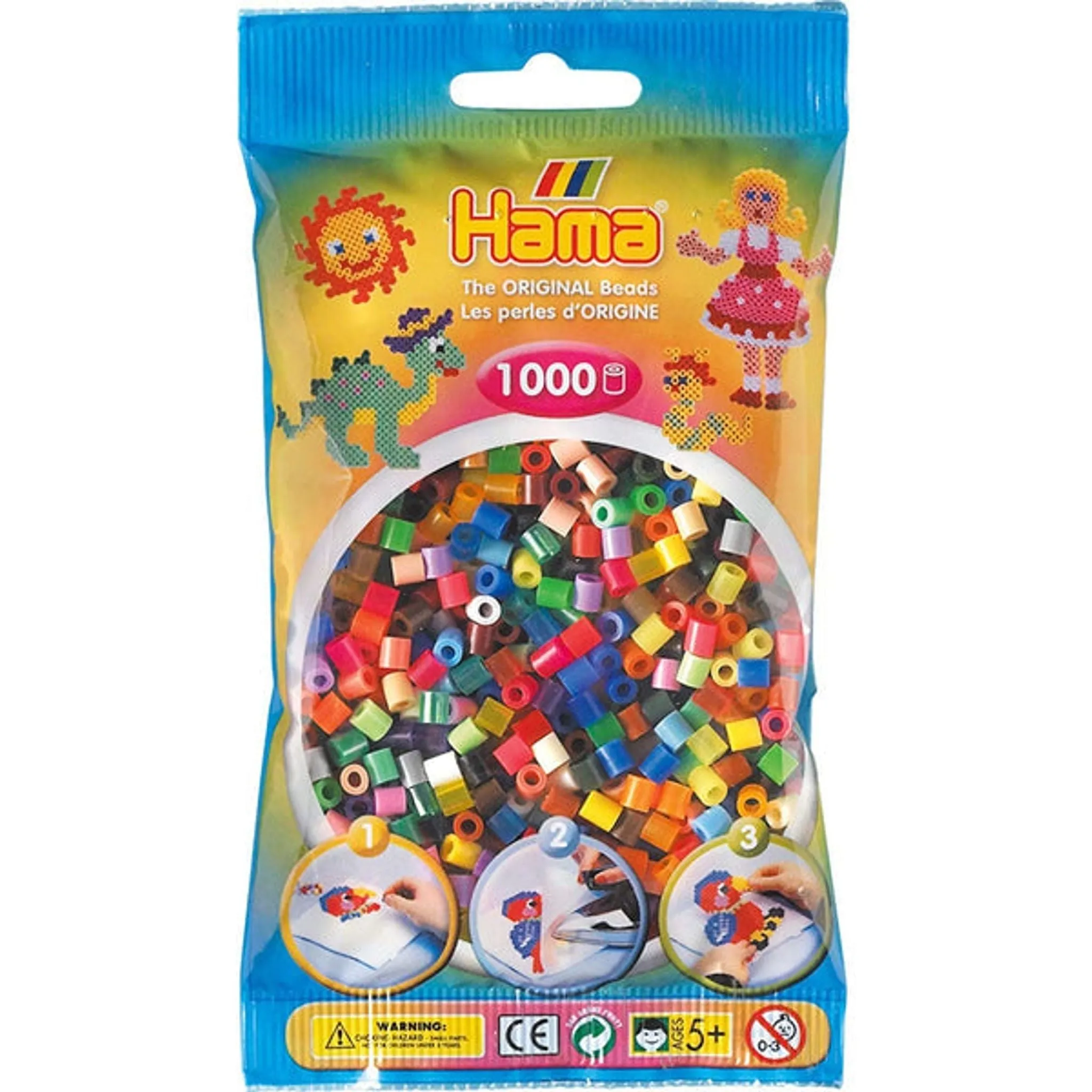 Hama Beads - 1000 Bead Pack (14 variants)