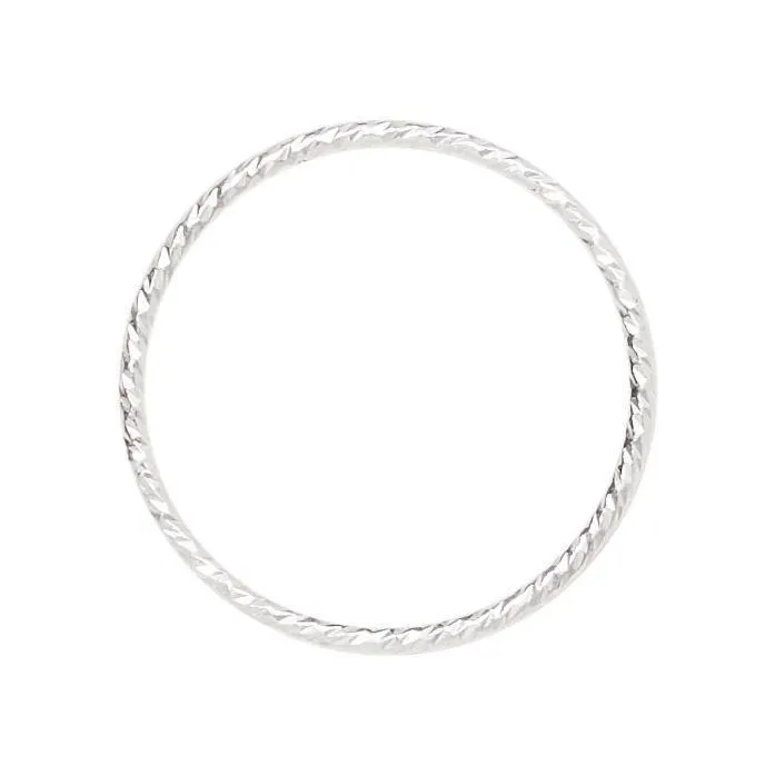 Hammered Silver Stacking Ring