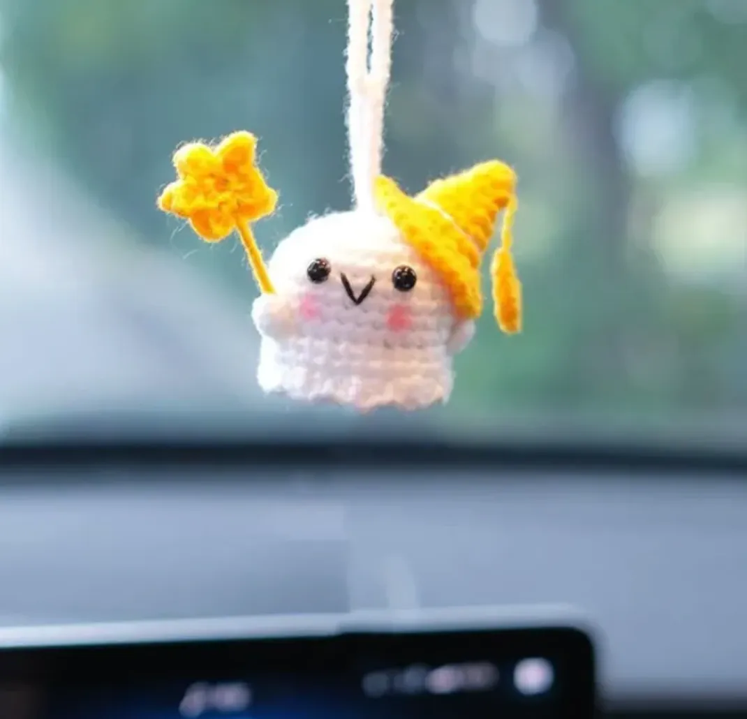 Hanging Crochet Ghost