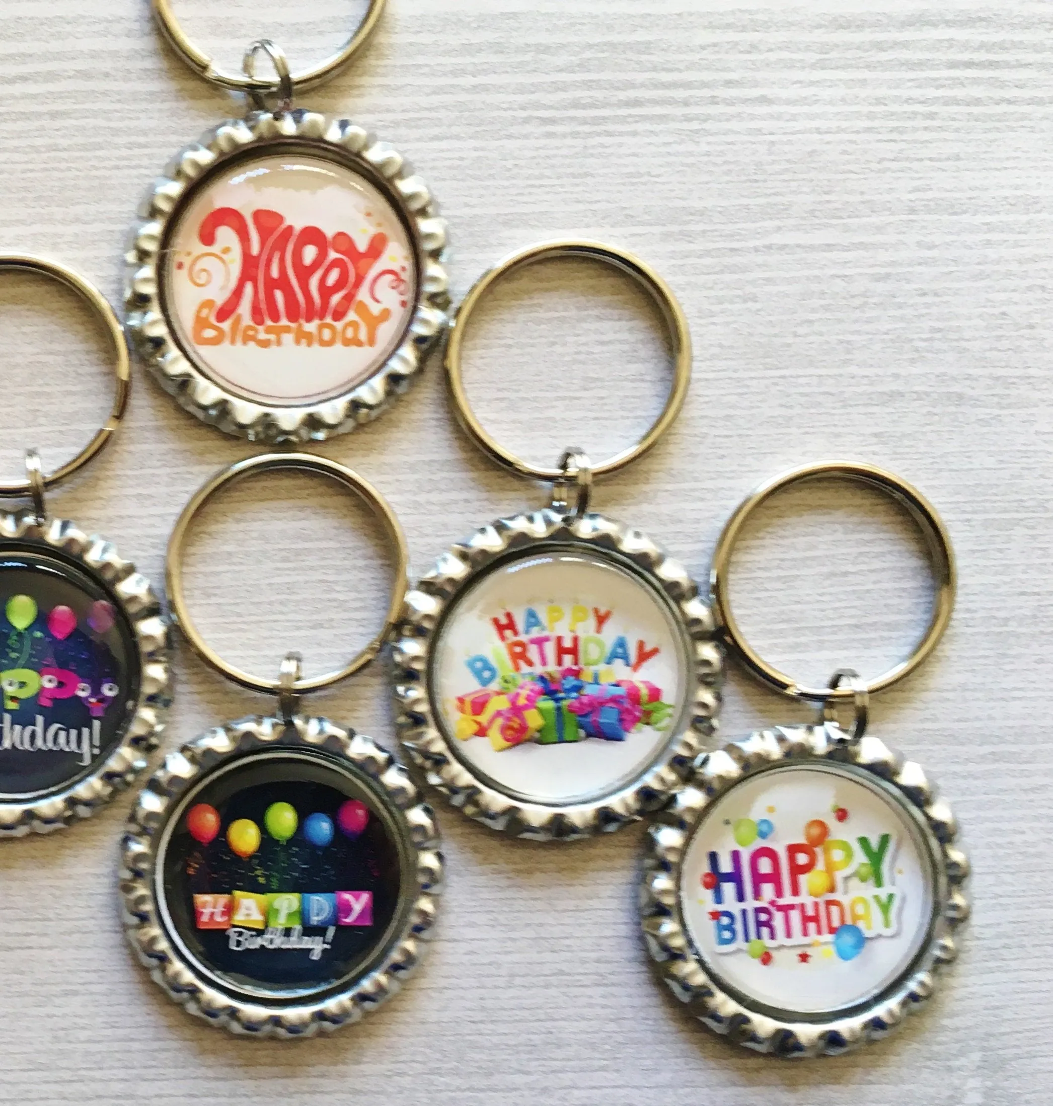 Happy Birthday Keychains