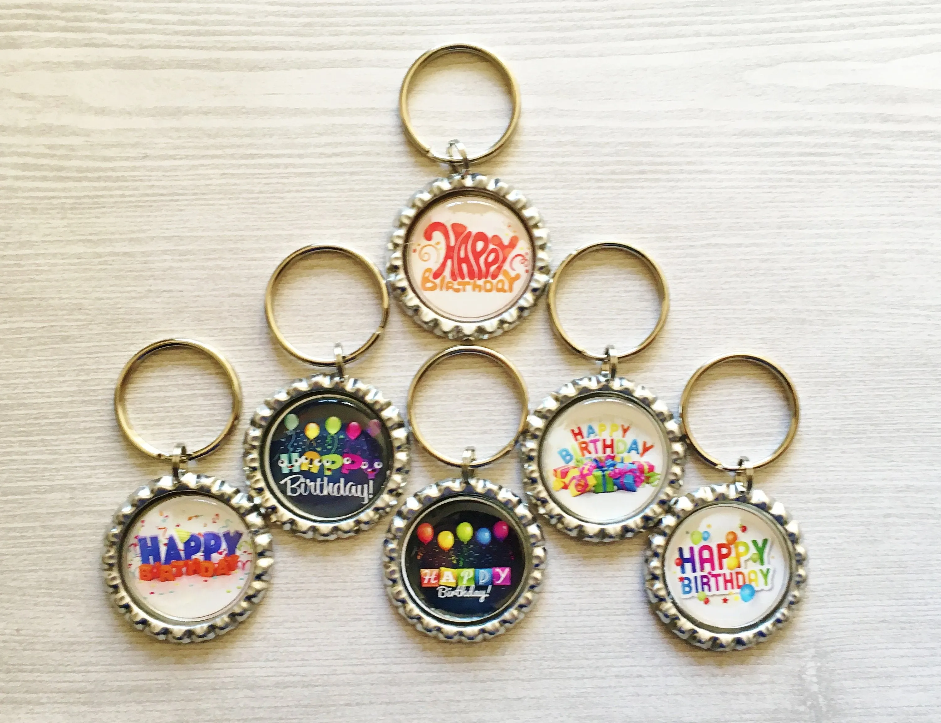 Happy Birthday Keychains