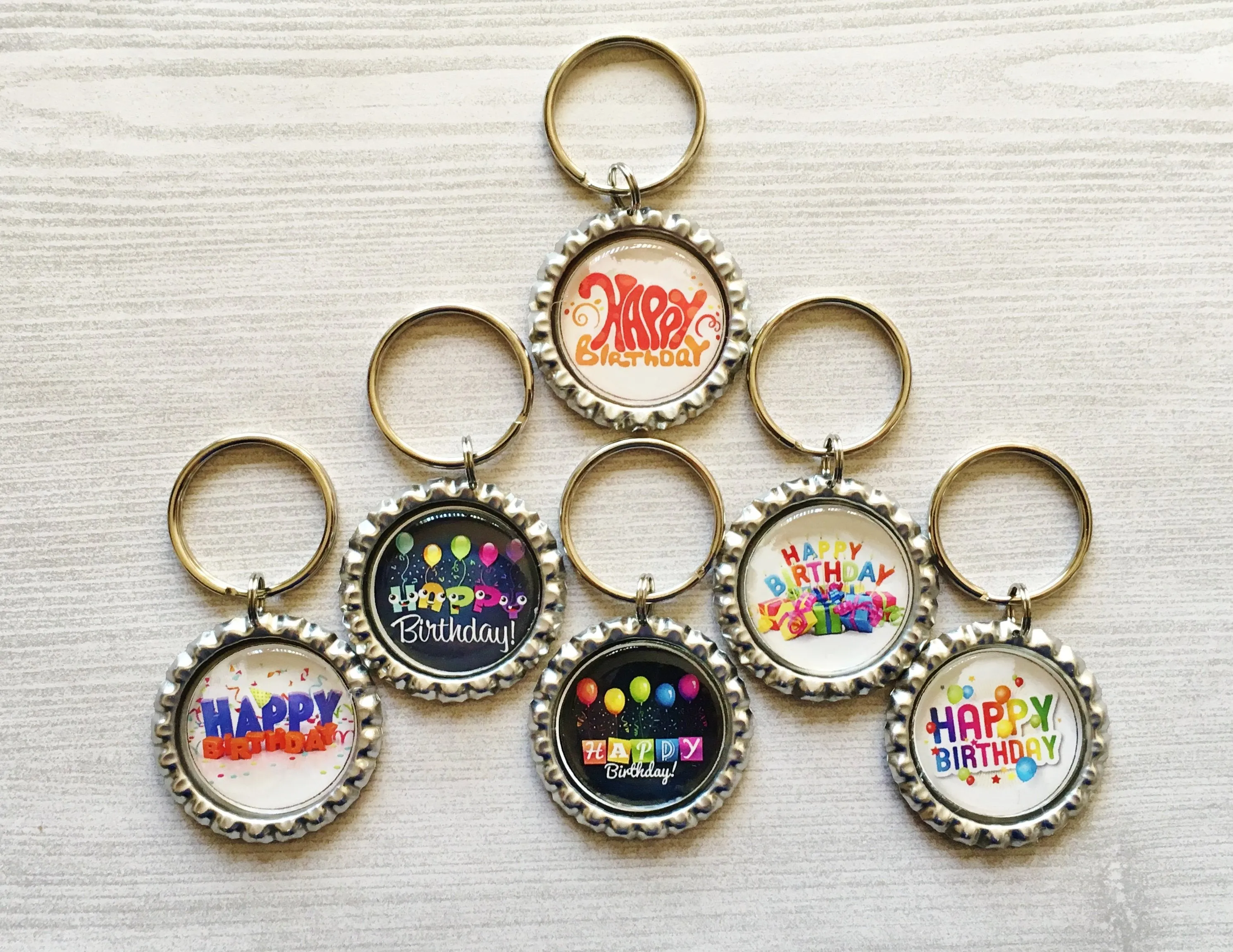 Happy Birthday Keychains