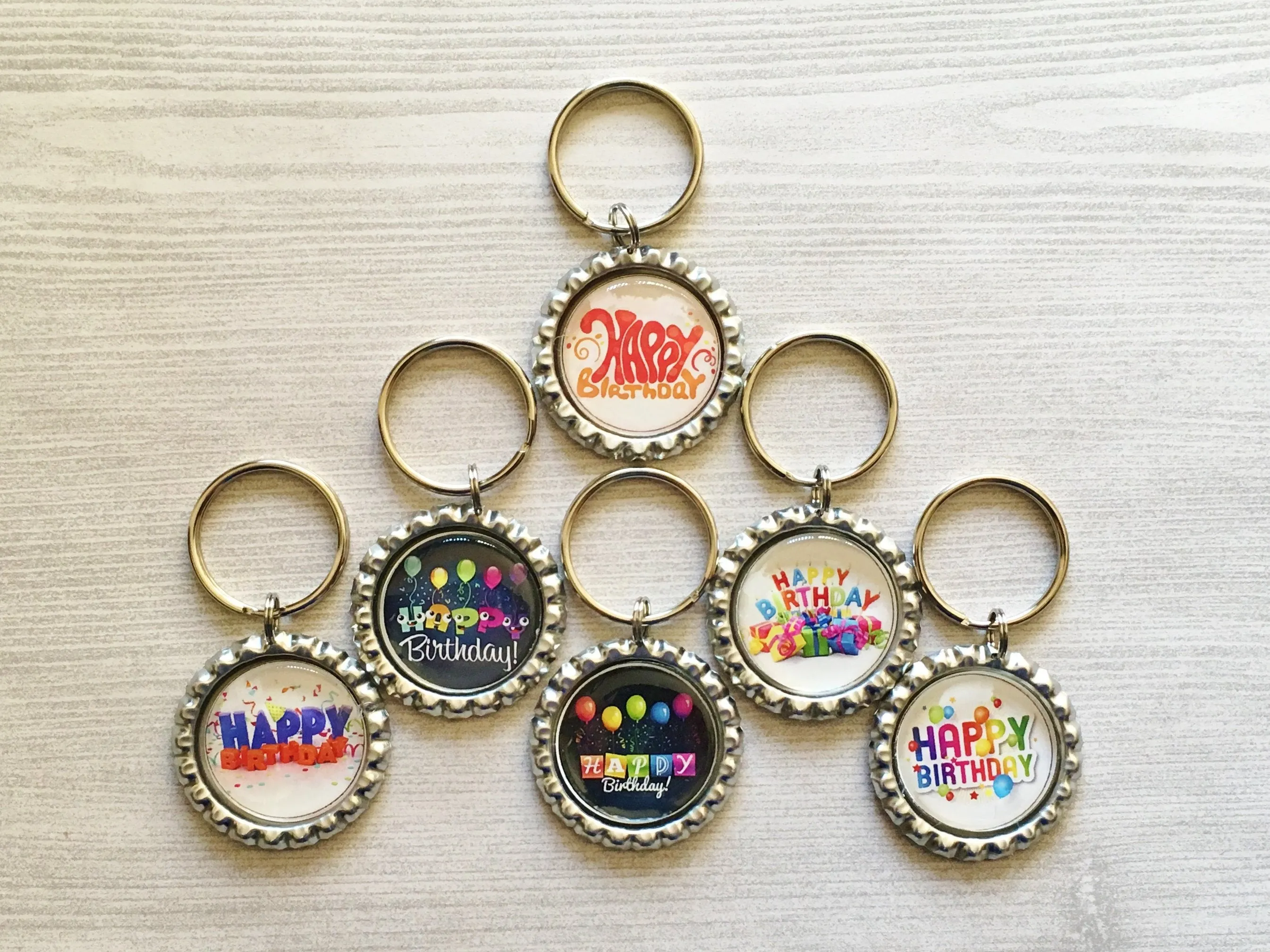 Happy Birthday Keychains
