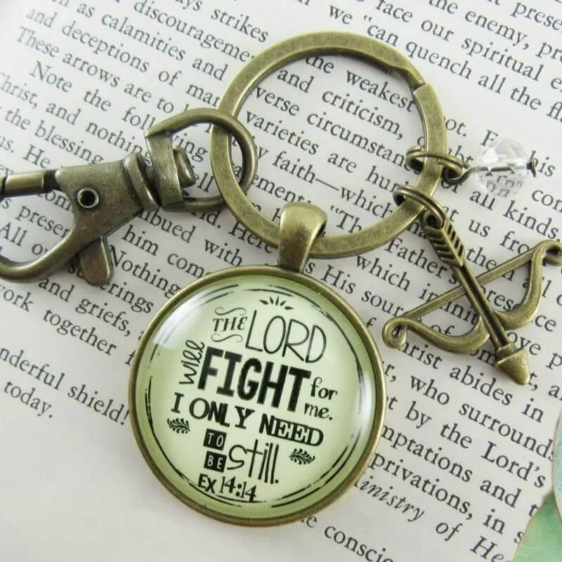 He Will Fight For You Keychain