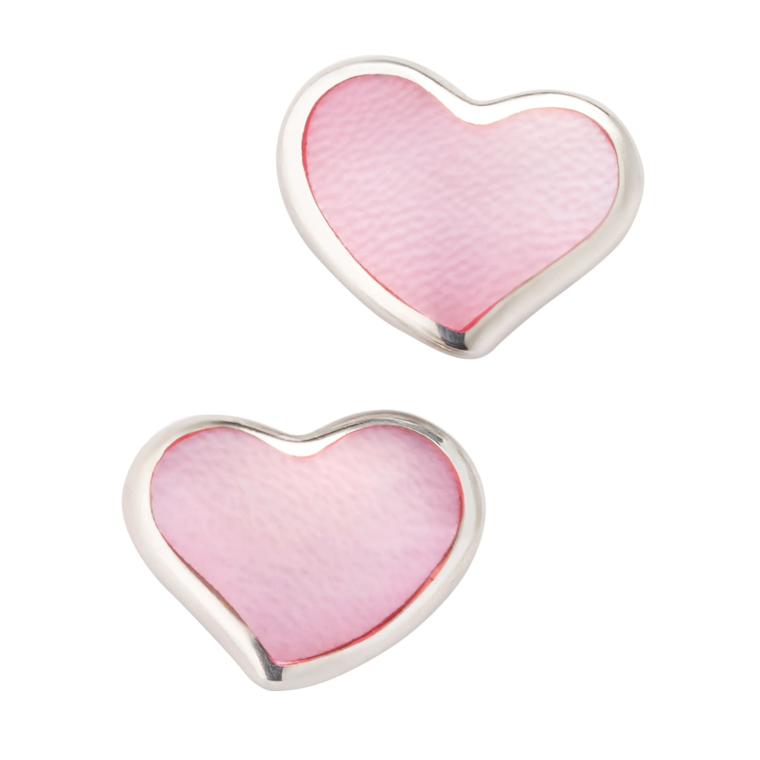 Heart Gemstone Sterling Stud Earrings