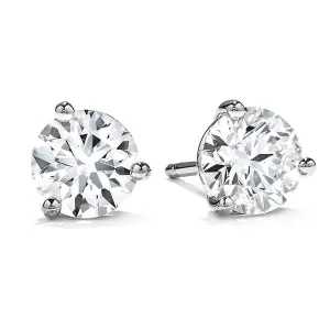 Hearts On Fire 18k White Gold Diamond Stud Earrings - 0.74ctw