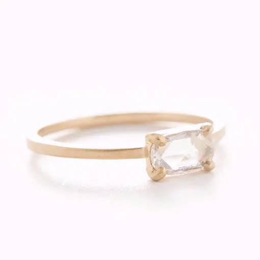 Heavenly Oval Horizontal Diamond Ring