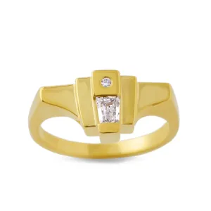 Helen Diamond and 18kt Fairmined Ring