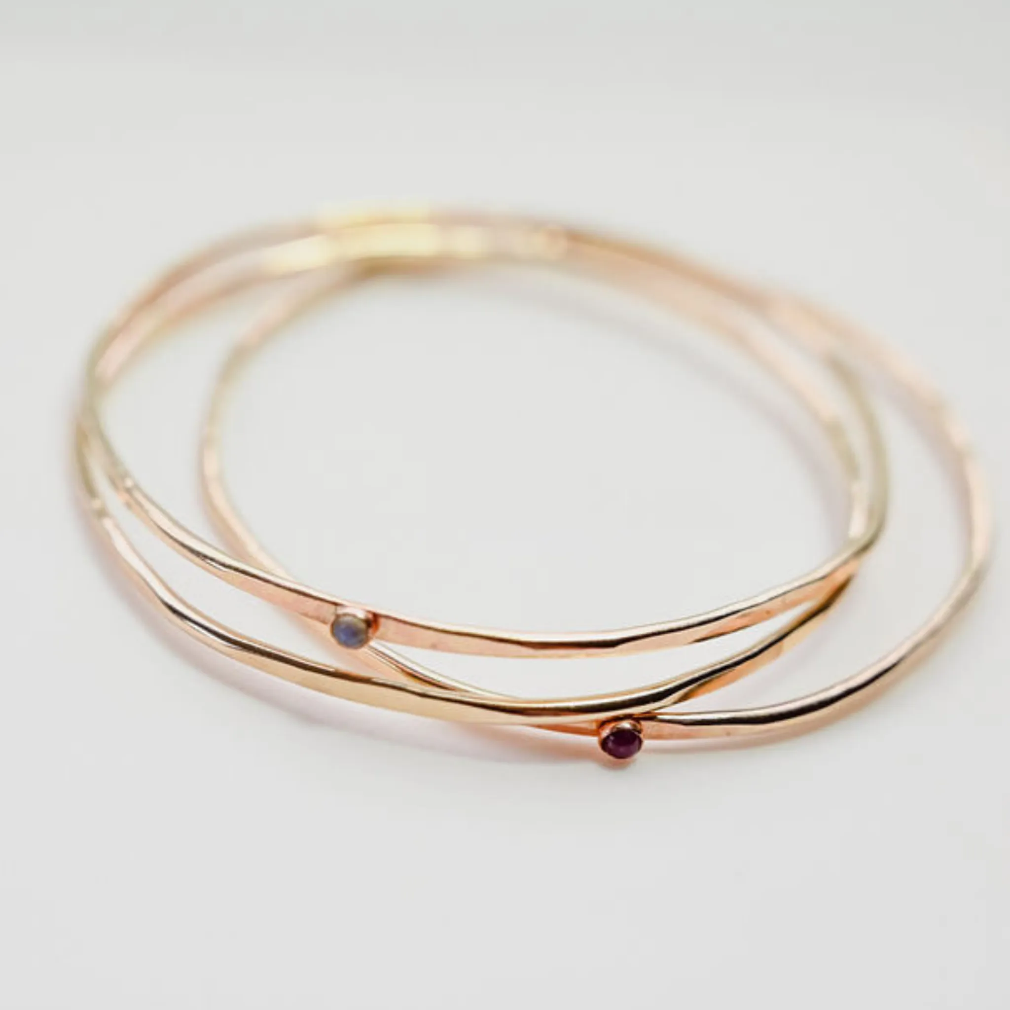 Hex Bracelet Gold With Gemstone