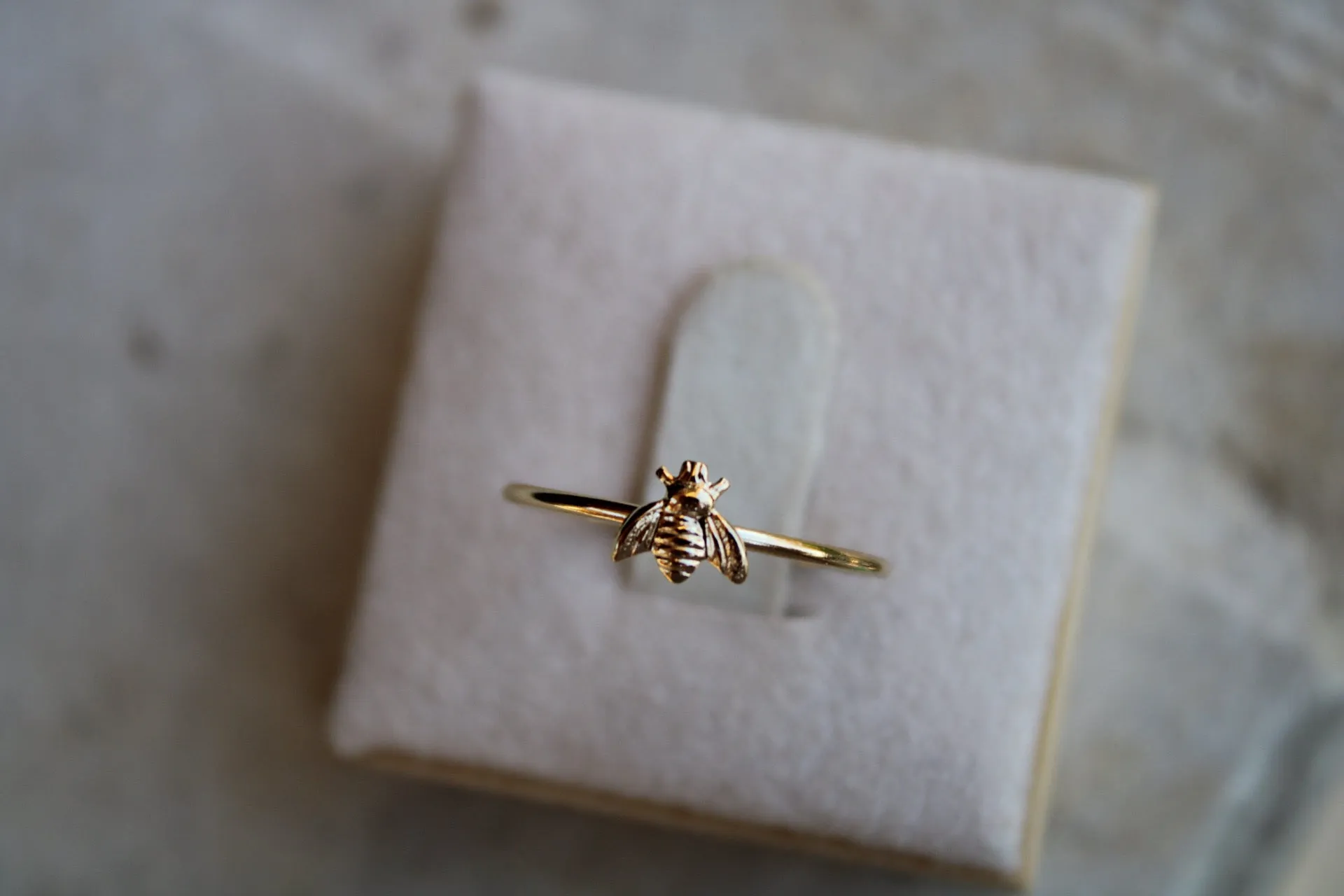 Honey Bee Stacking Ring - 14k Gold Filled