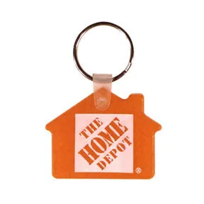 House shaped soft key chain