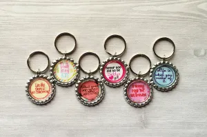 Humorous Sayings Keychains