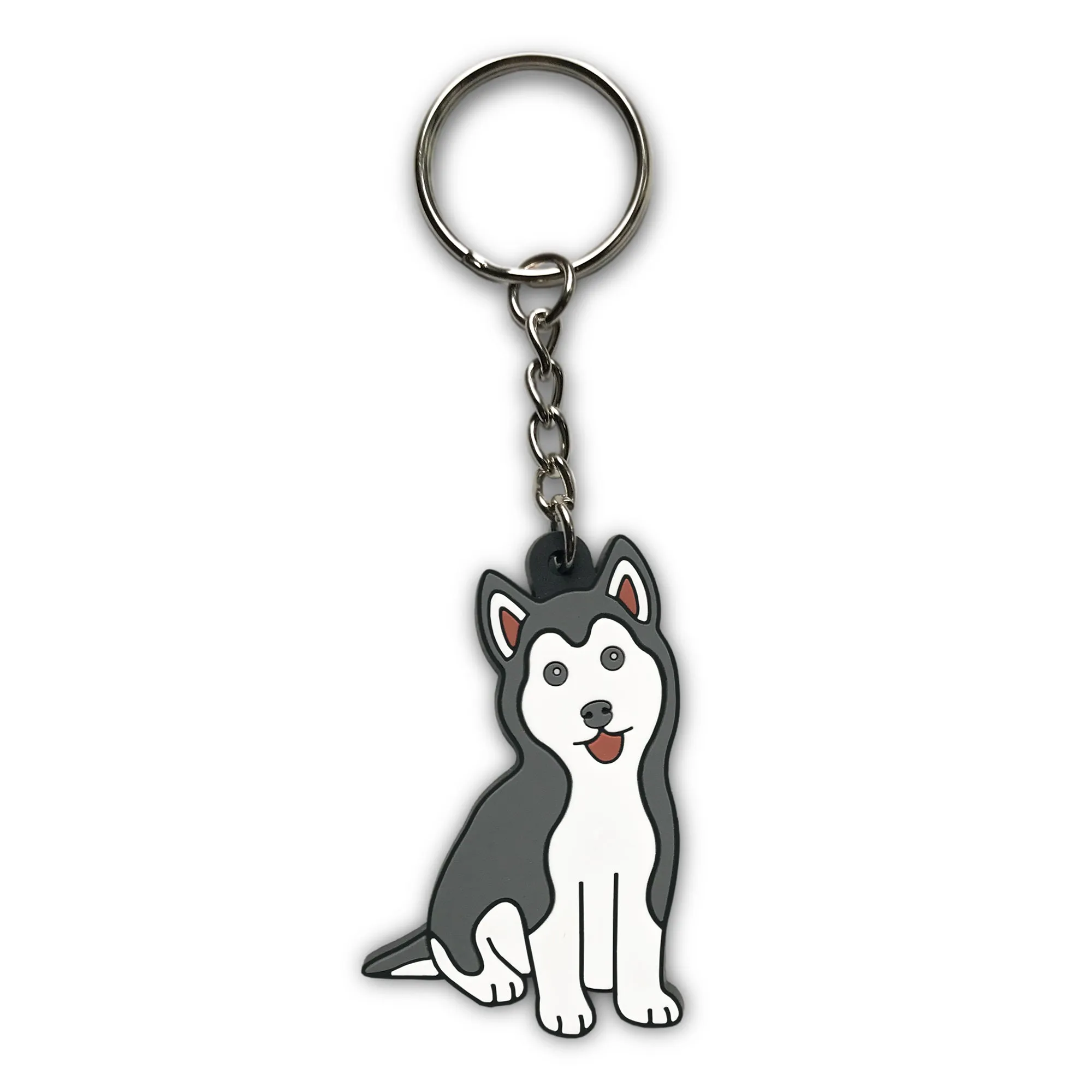 Husky Dog Puppy Soft PVC Keychain