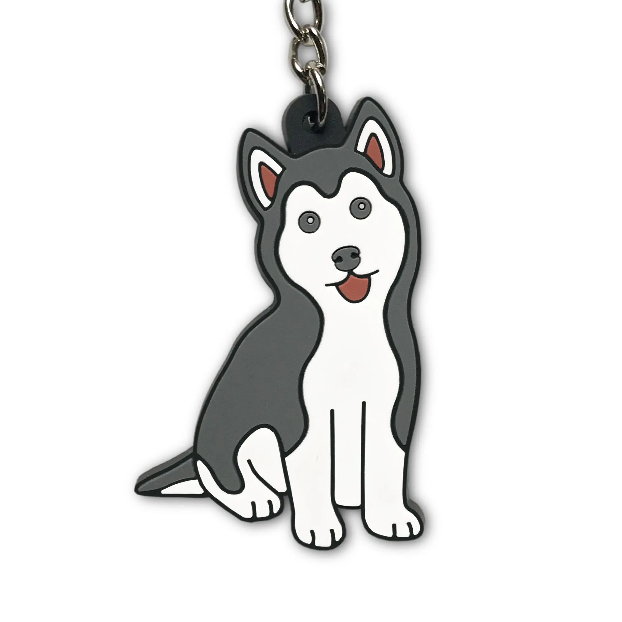 Husky Dog Puppy Soft PVC Keychain