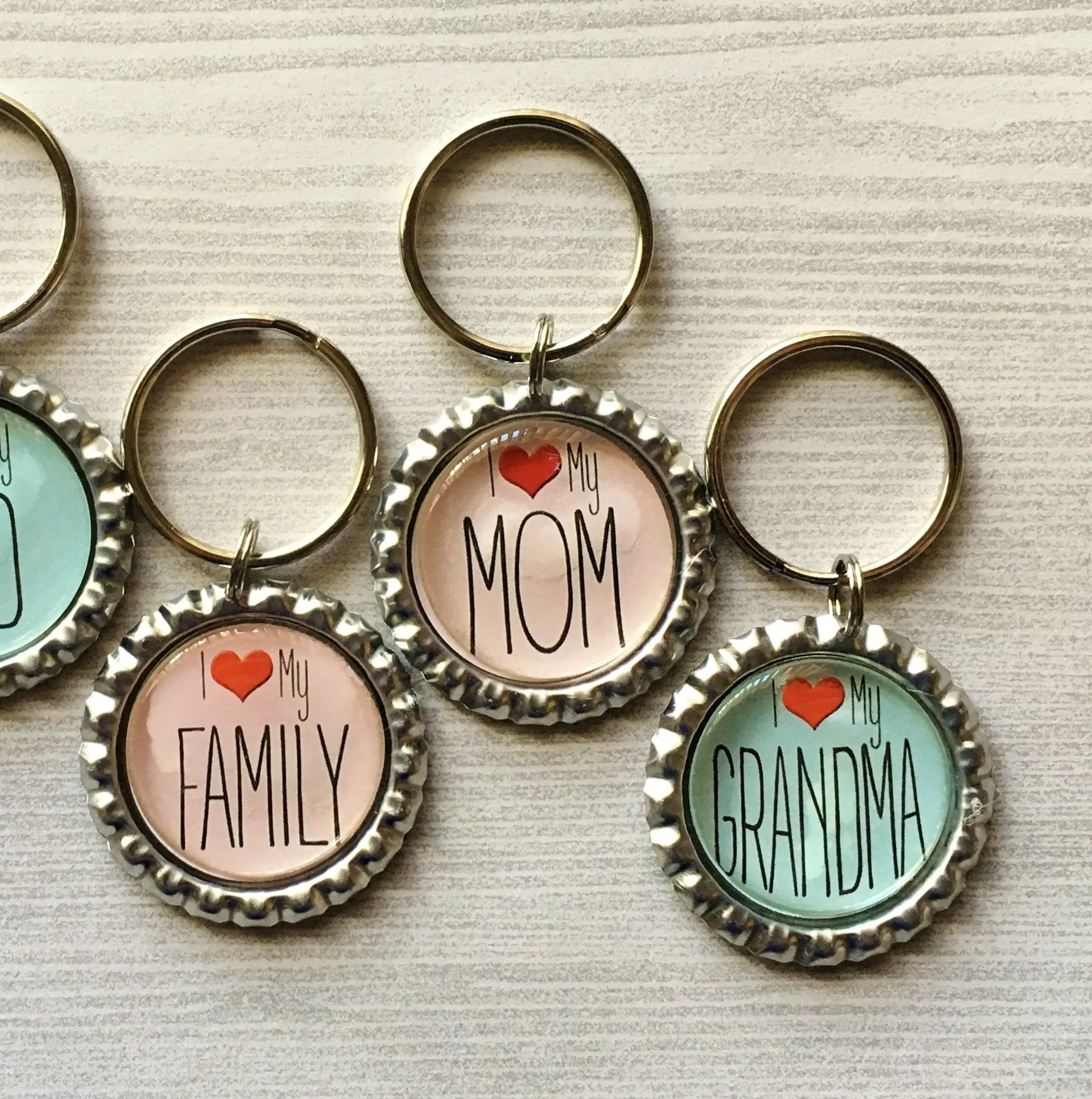 I Heart (Love) Keychains