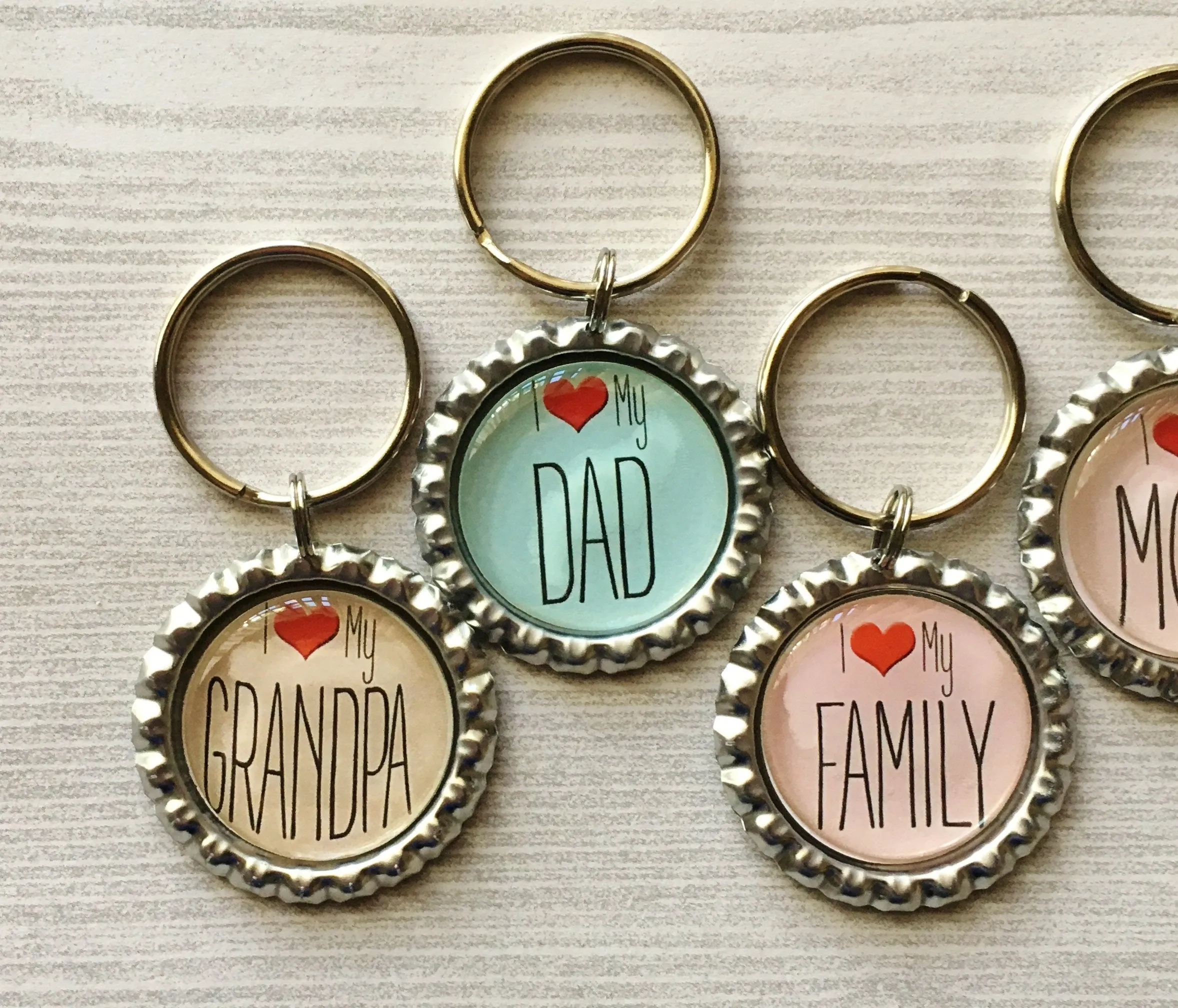 I Heart (Love) Keychains