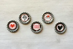 I Love You Magnets, Set of 5