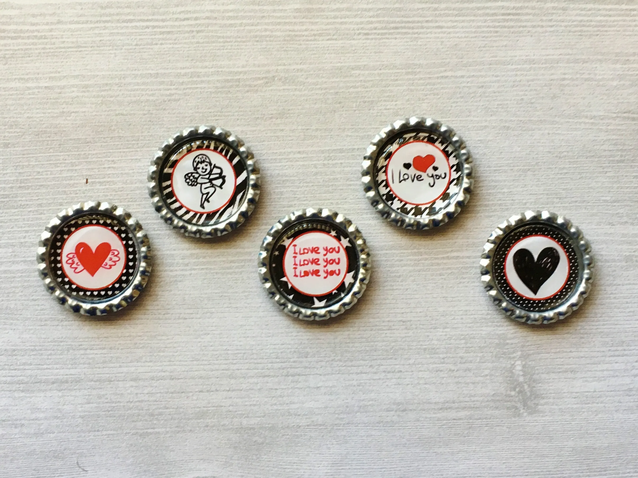 I Love You Magnets, Set of 5