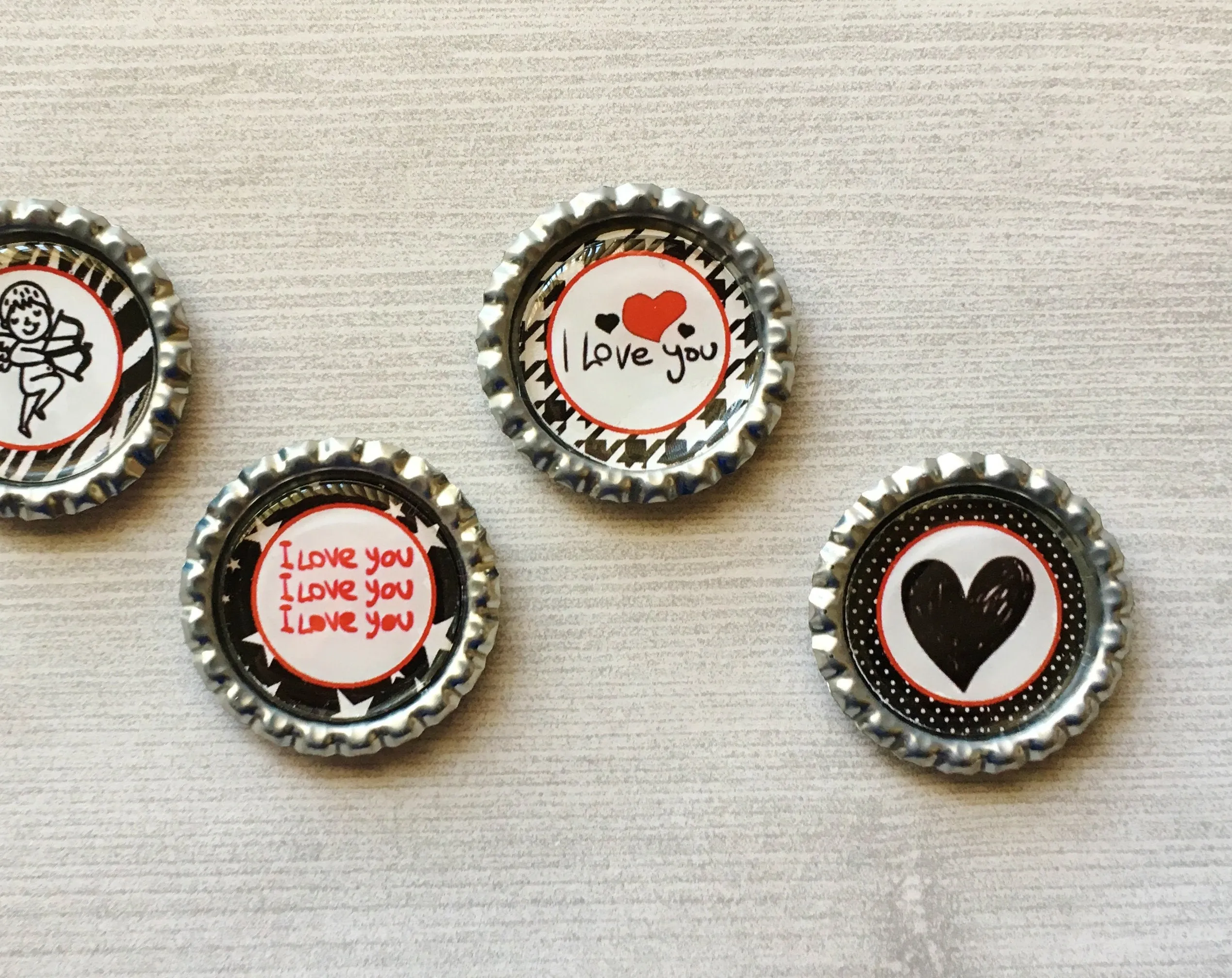 I Love You Magnets, Set of 5