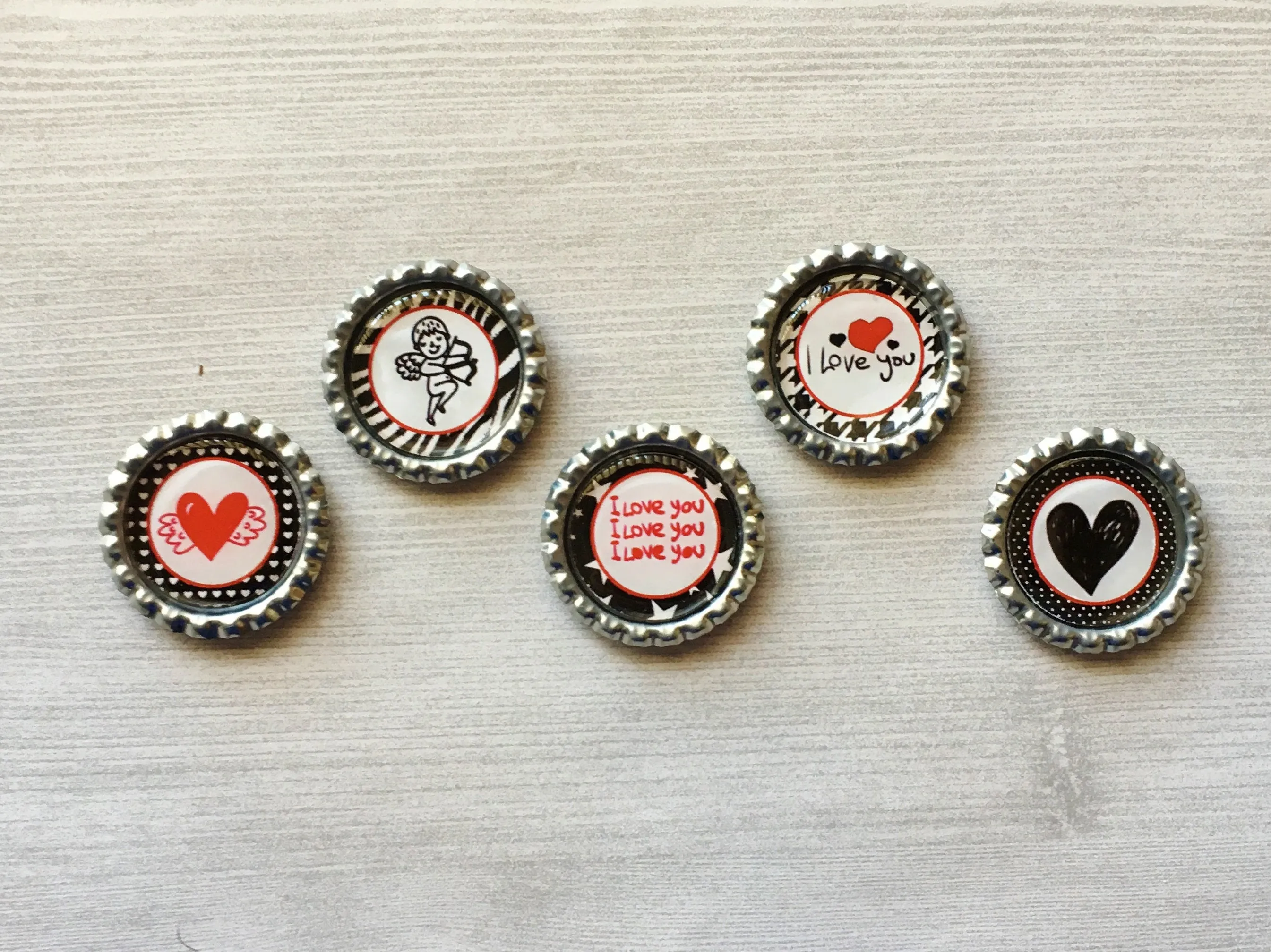 I Love You Magnets, Set of 5