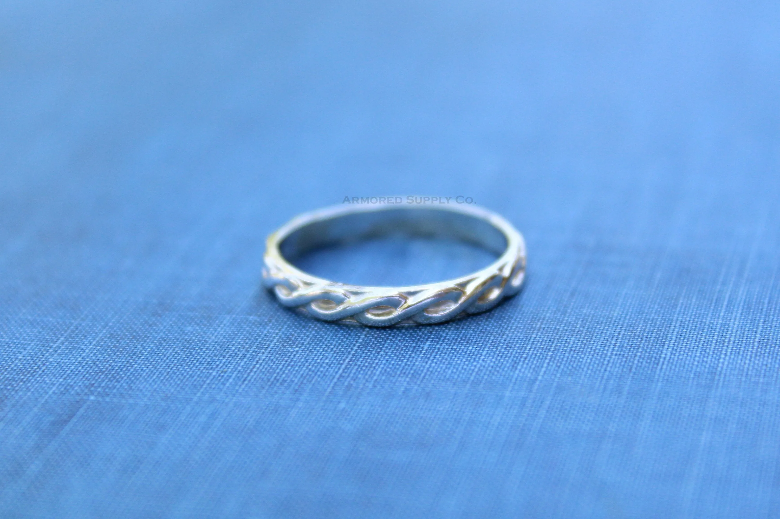 Infinity Band Stacker Ring Silver
