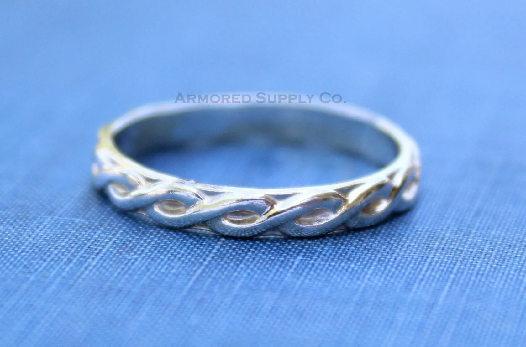 Infinity Band Stacker Ring Silver