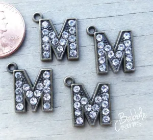 Initial charm, M letter charm. Alloy charm ,very high quality.Perfect for jewery making and other DIY projects