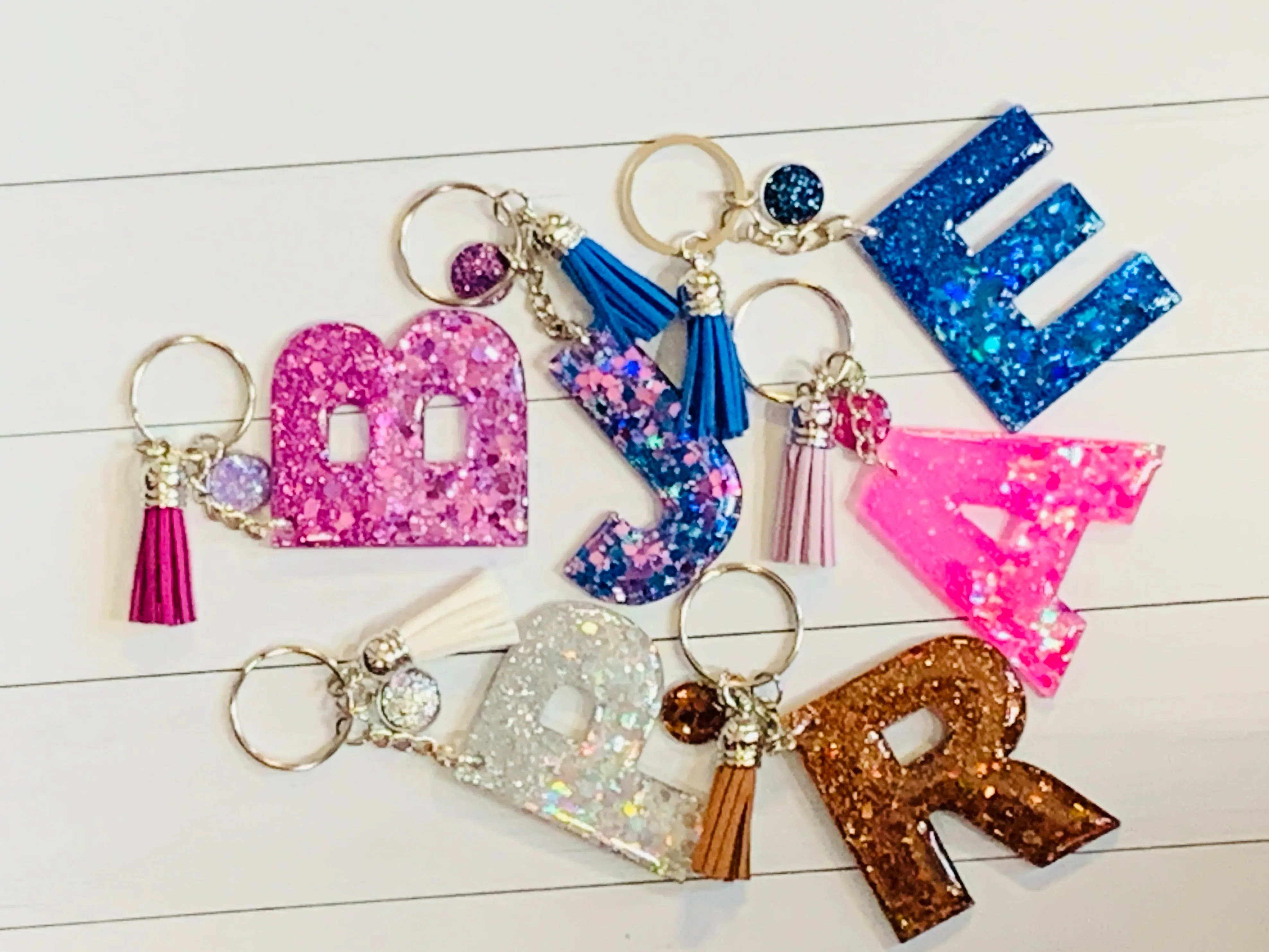 Initial Keychains 2”