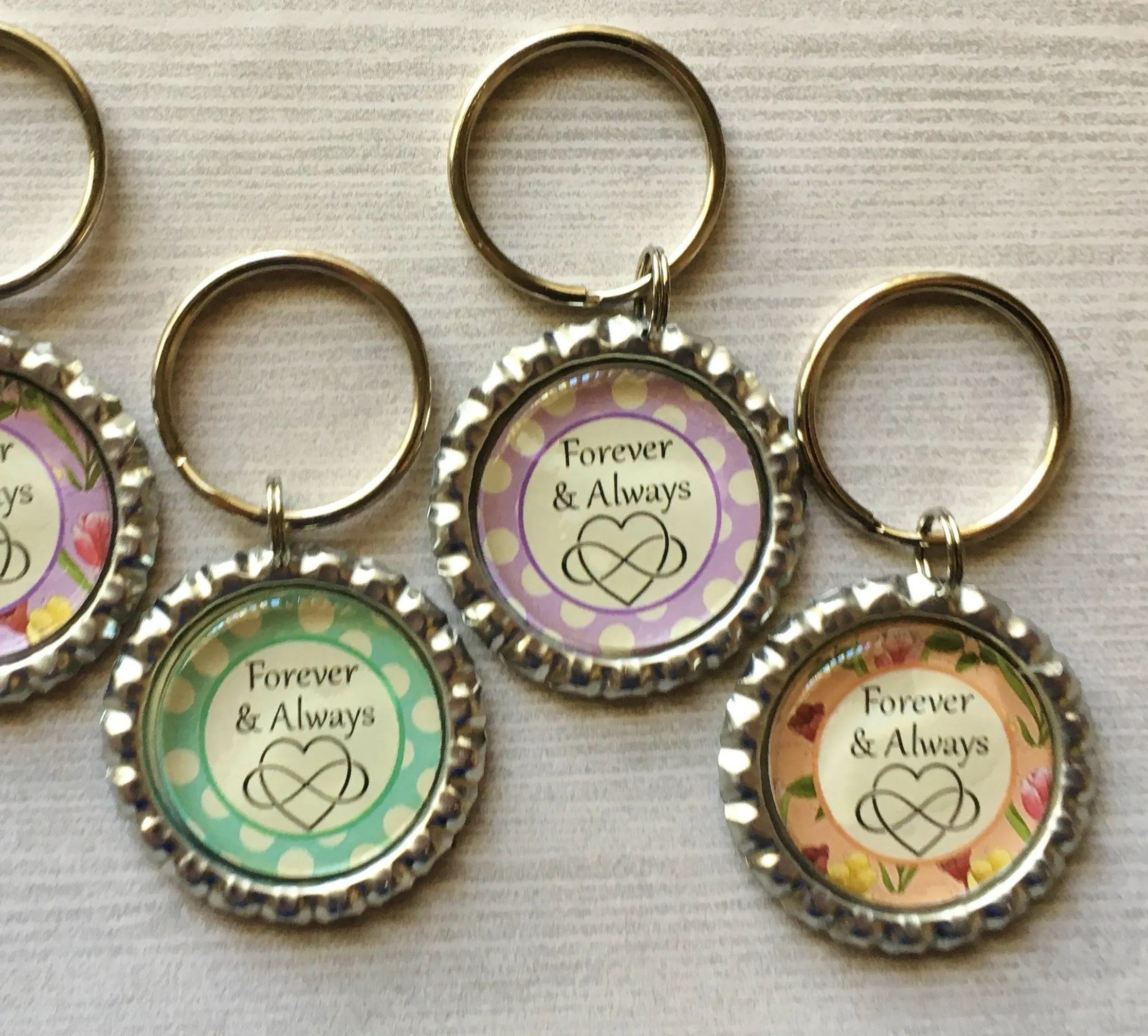 Inspirational Quotes - Forever and Always Keychains