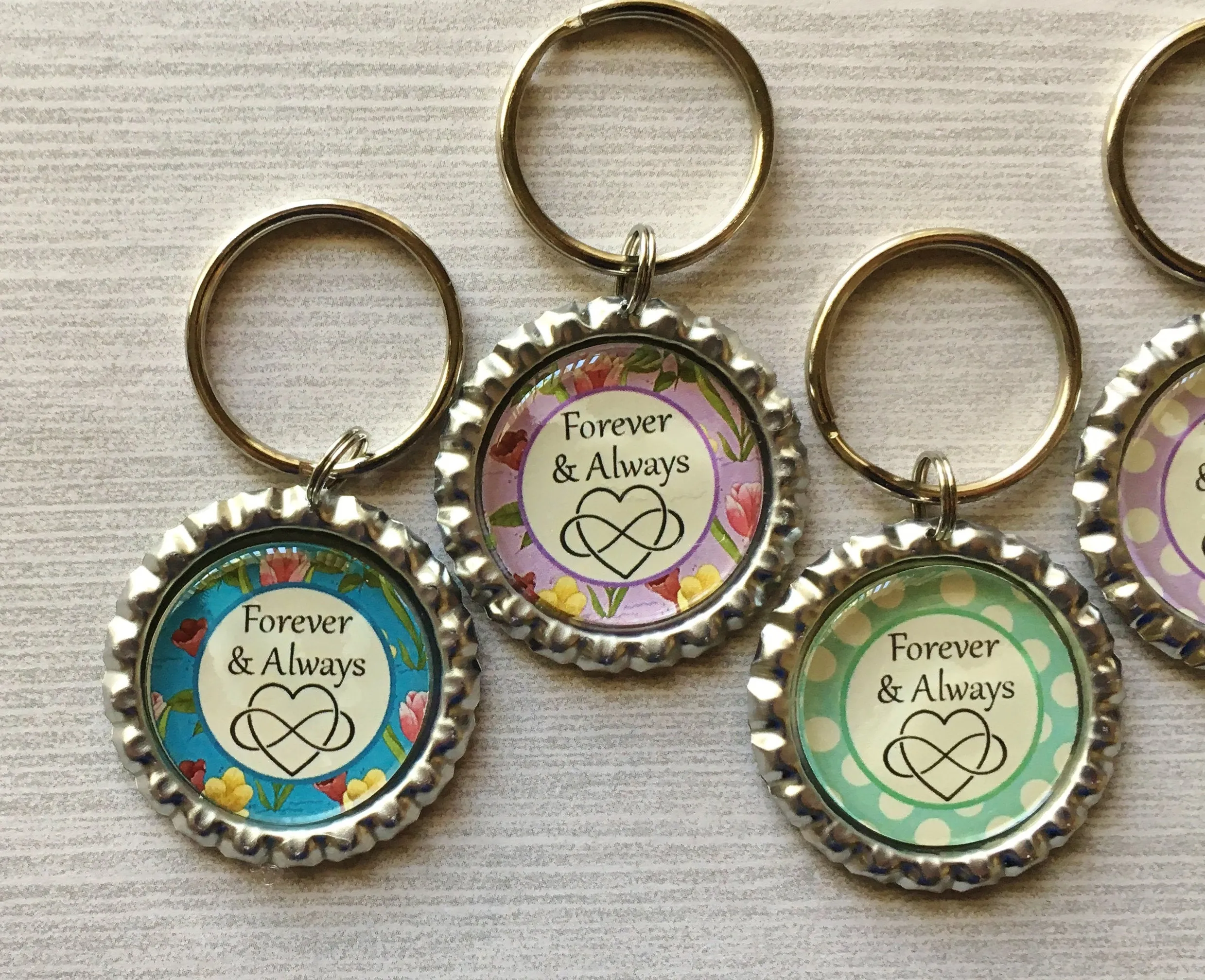 Inspirational Quotes - Forever and Always Keychains