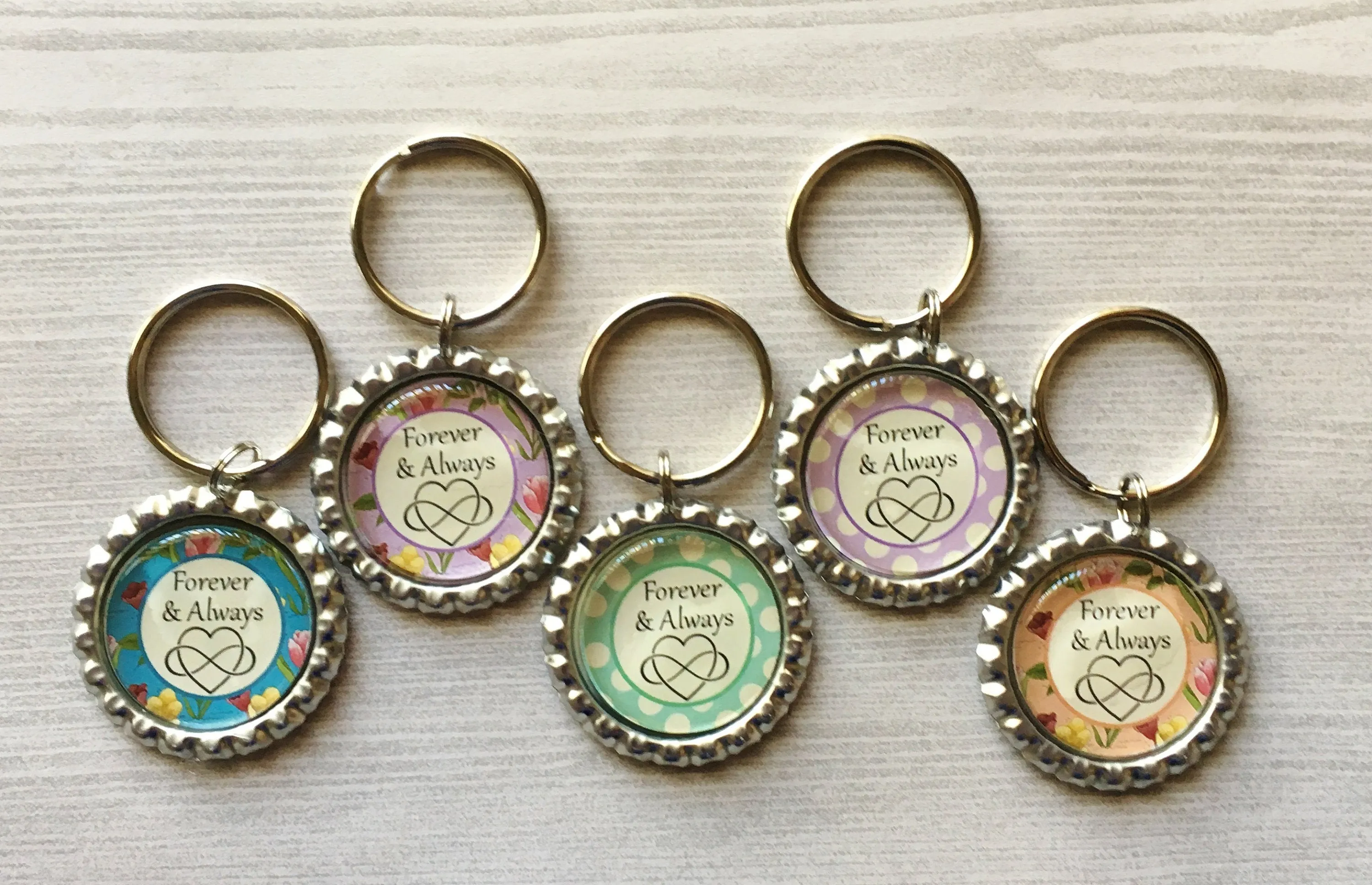 Inspirational Quotes - Forever and Always Keychains