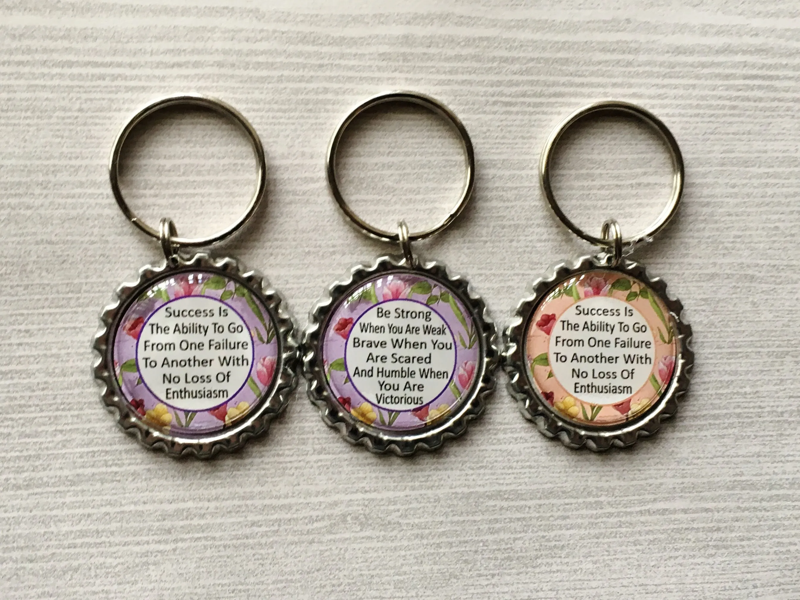 Inspirational Quotes Keychains