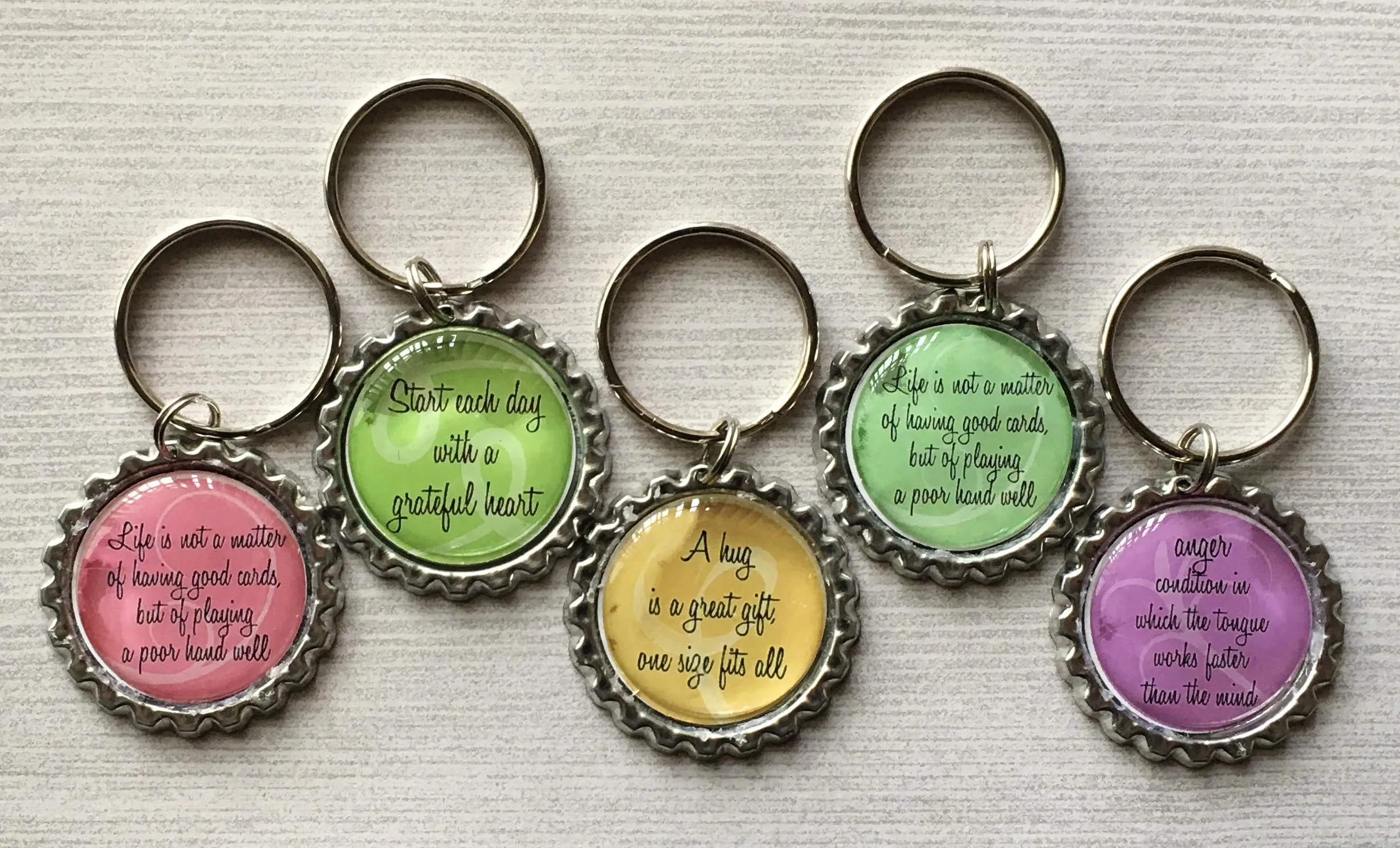 Inspirational Quotes Keychains