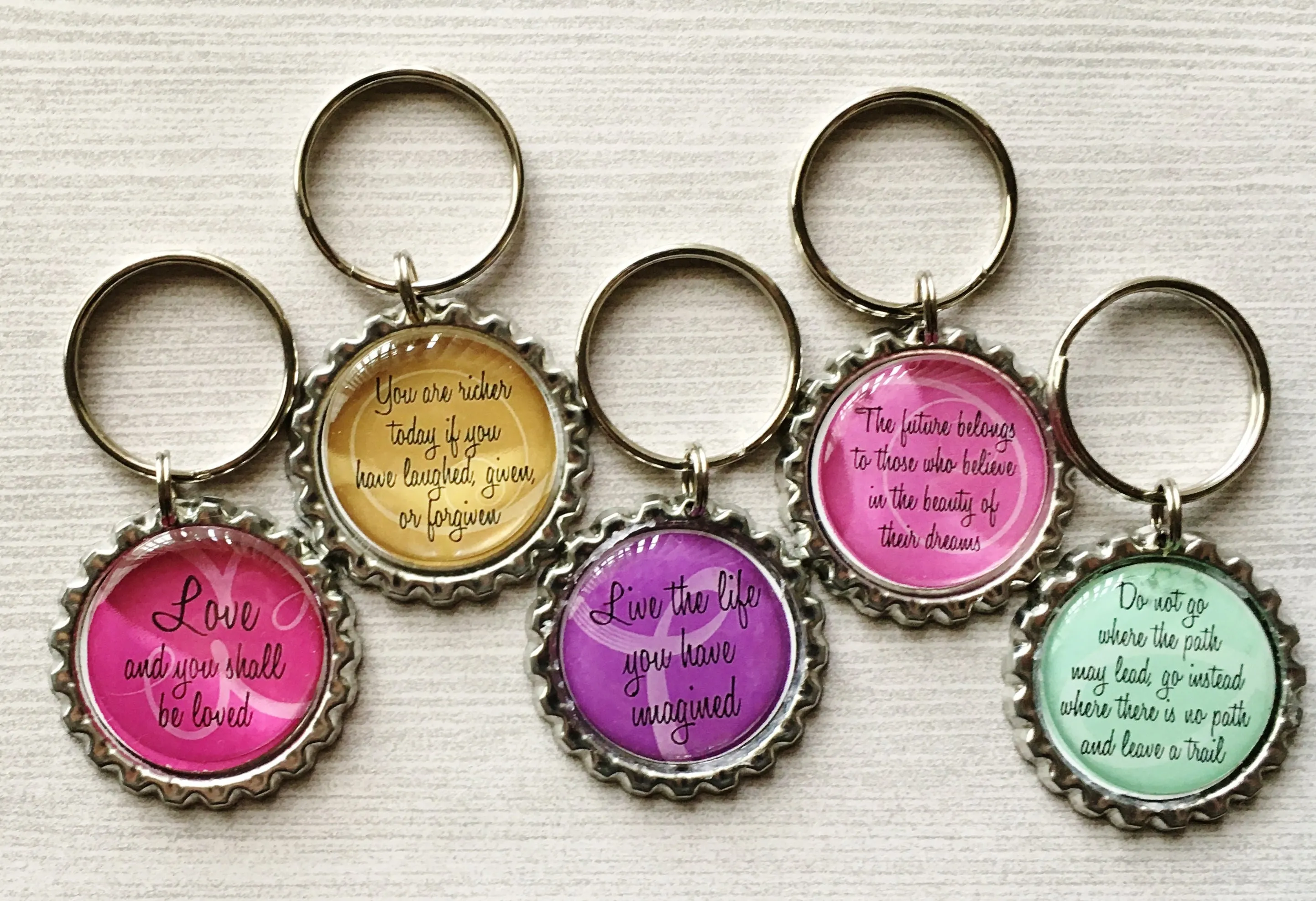 Inspirational Quotes Keychains