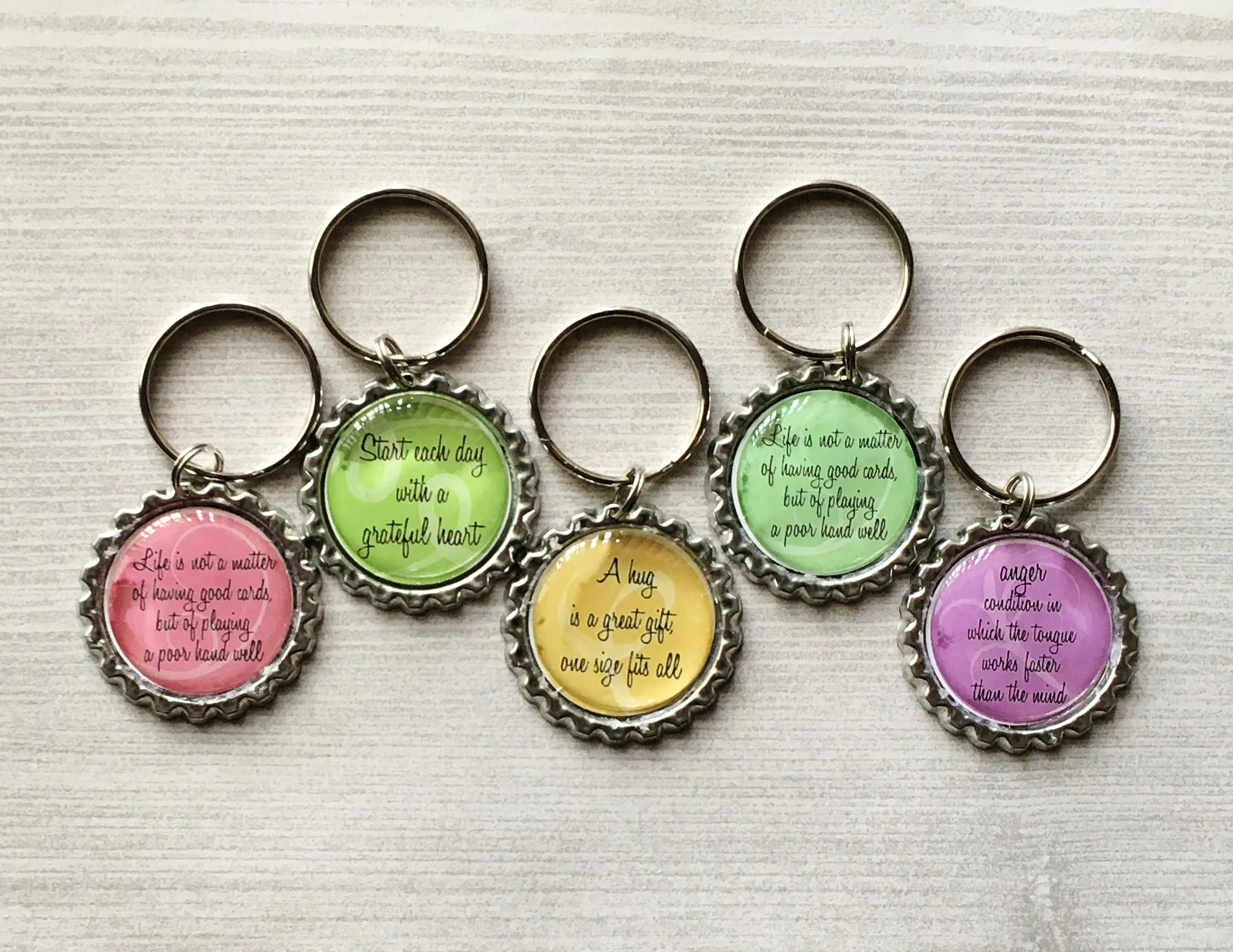 Inspirational Quotes Keychains