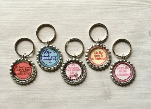 Inspirational Quotes Keychains