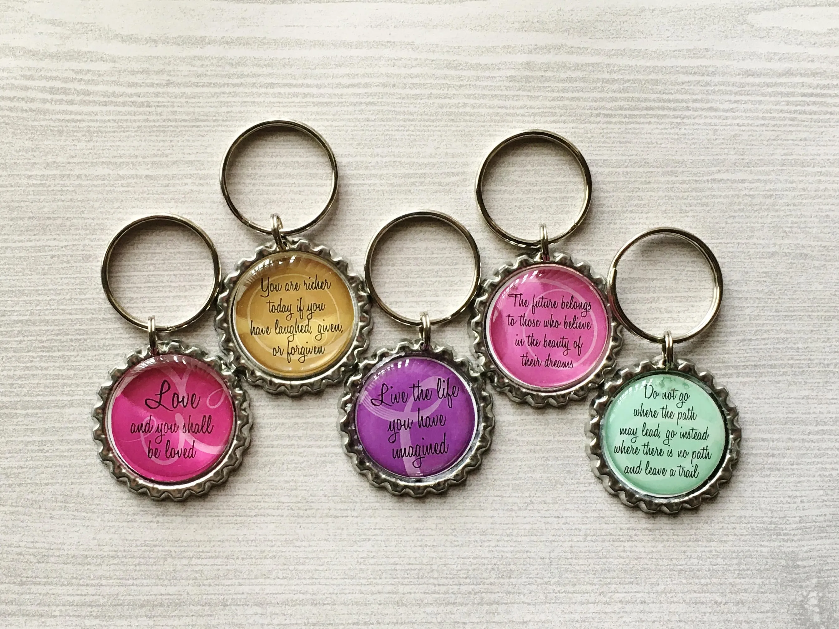 Inspirational Quotes Keychains