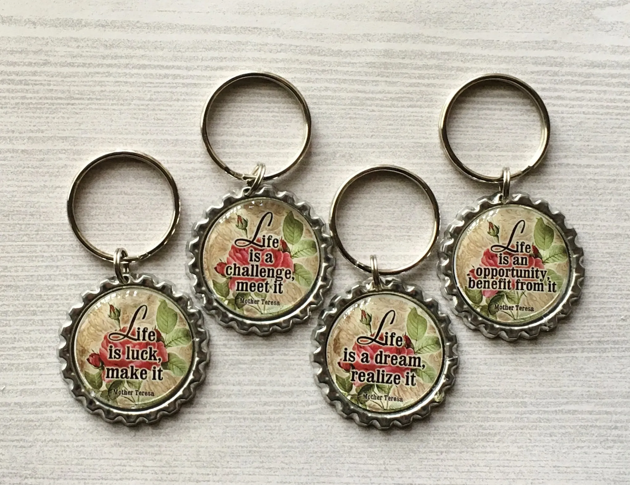 Inspirational Quotes Keychains