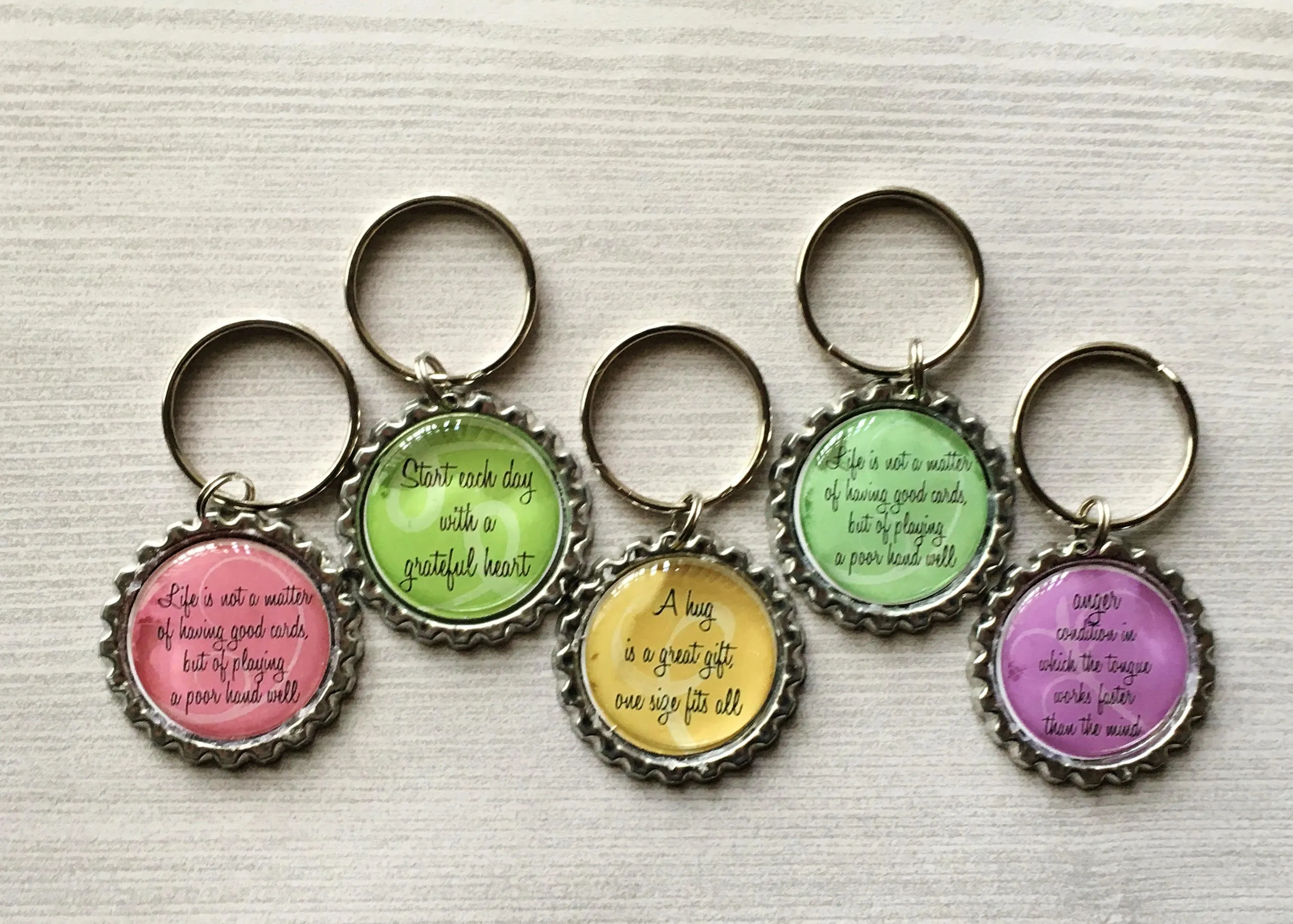 Inspirational Quotes Keychains