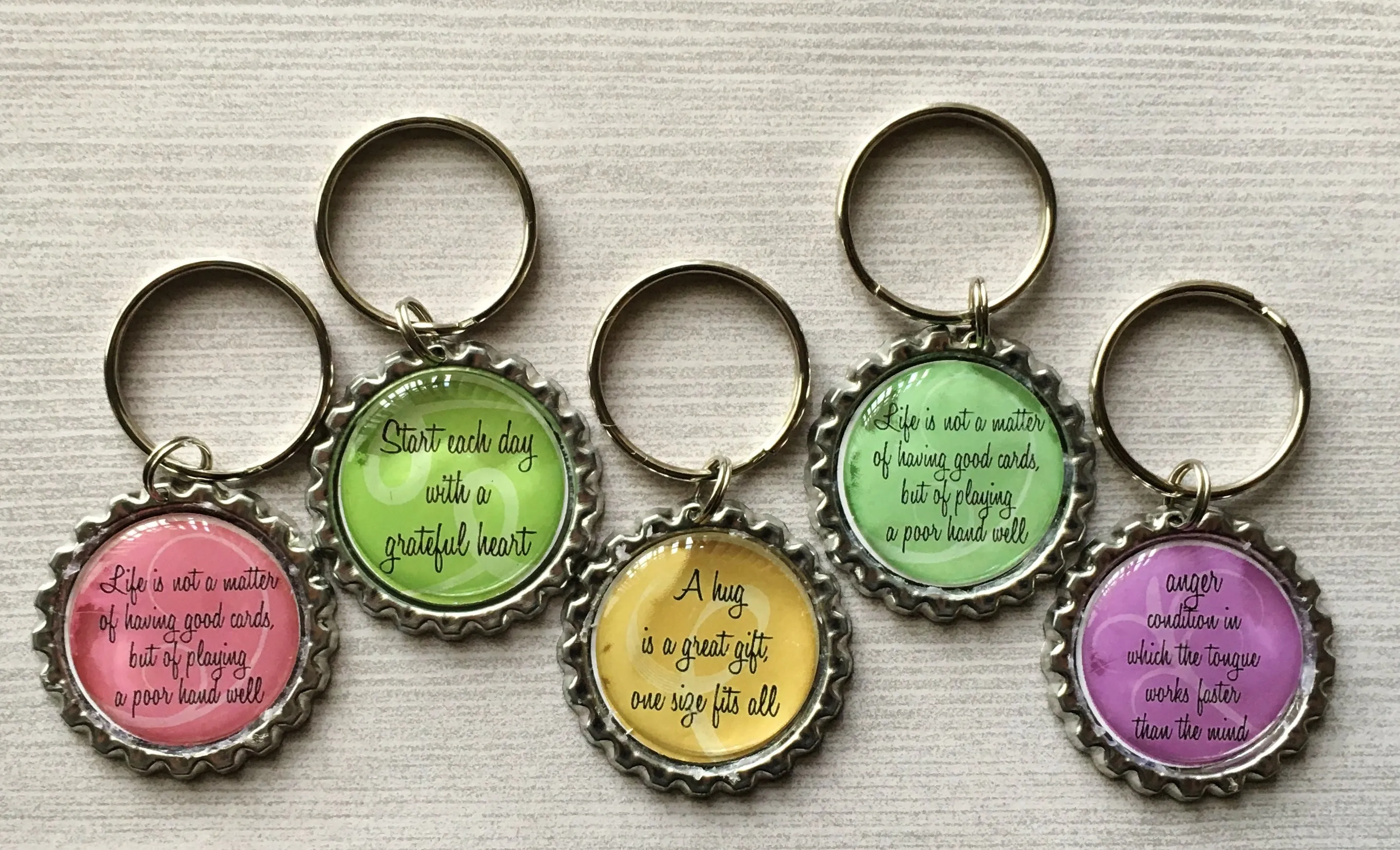 Inspirational Quotes Keychains