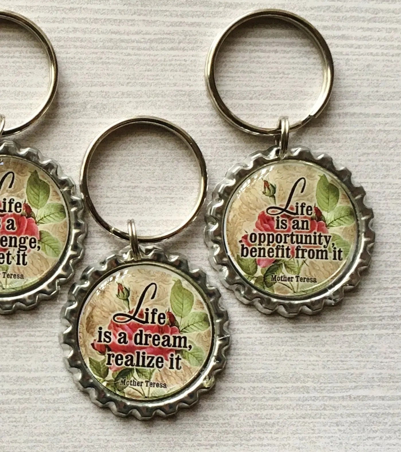 Inspirational Quotes Keychains