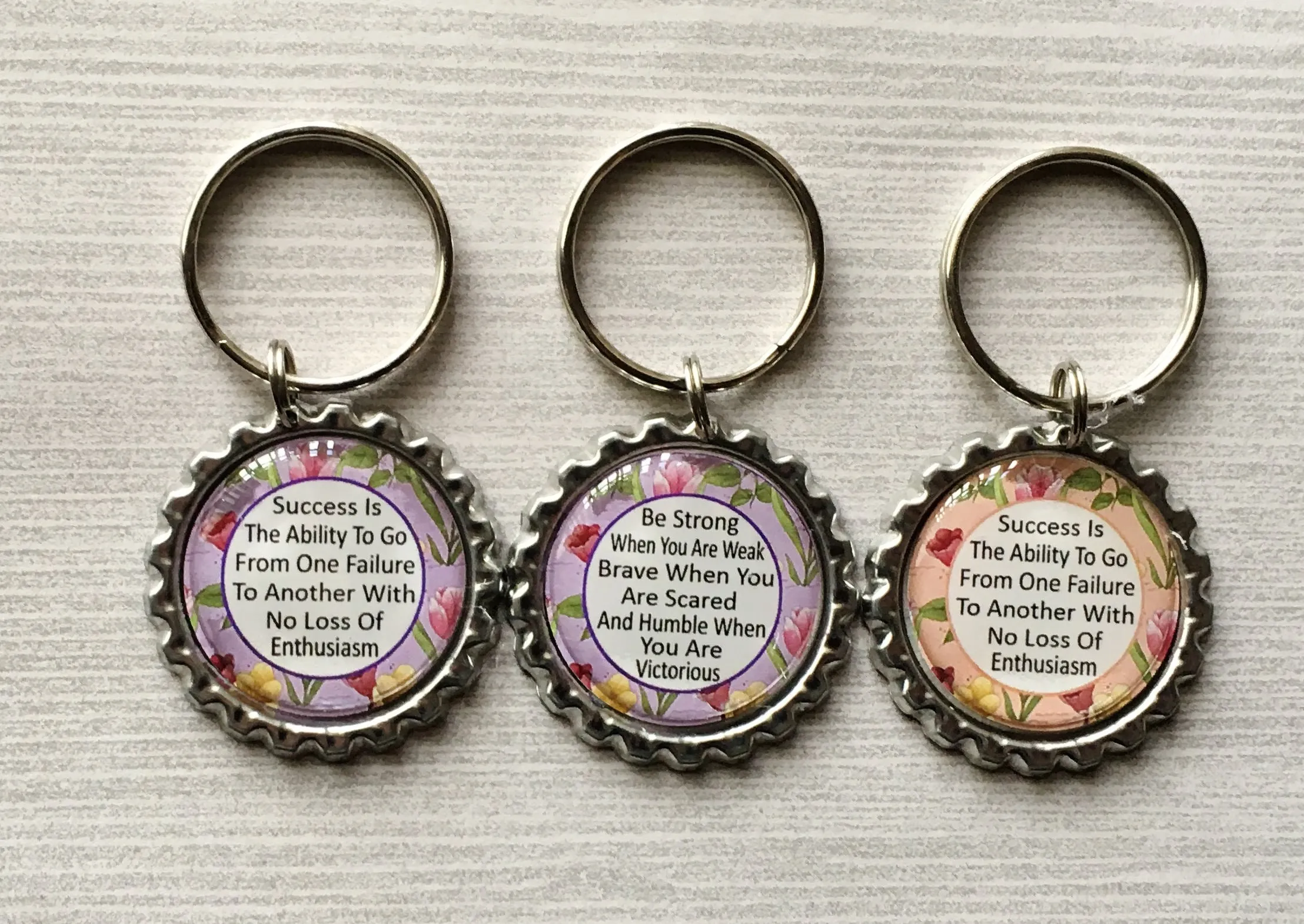 Inspirational Quotes Keychains