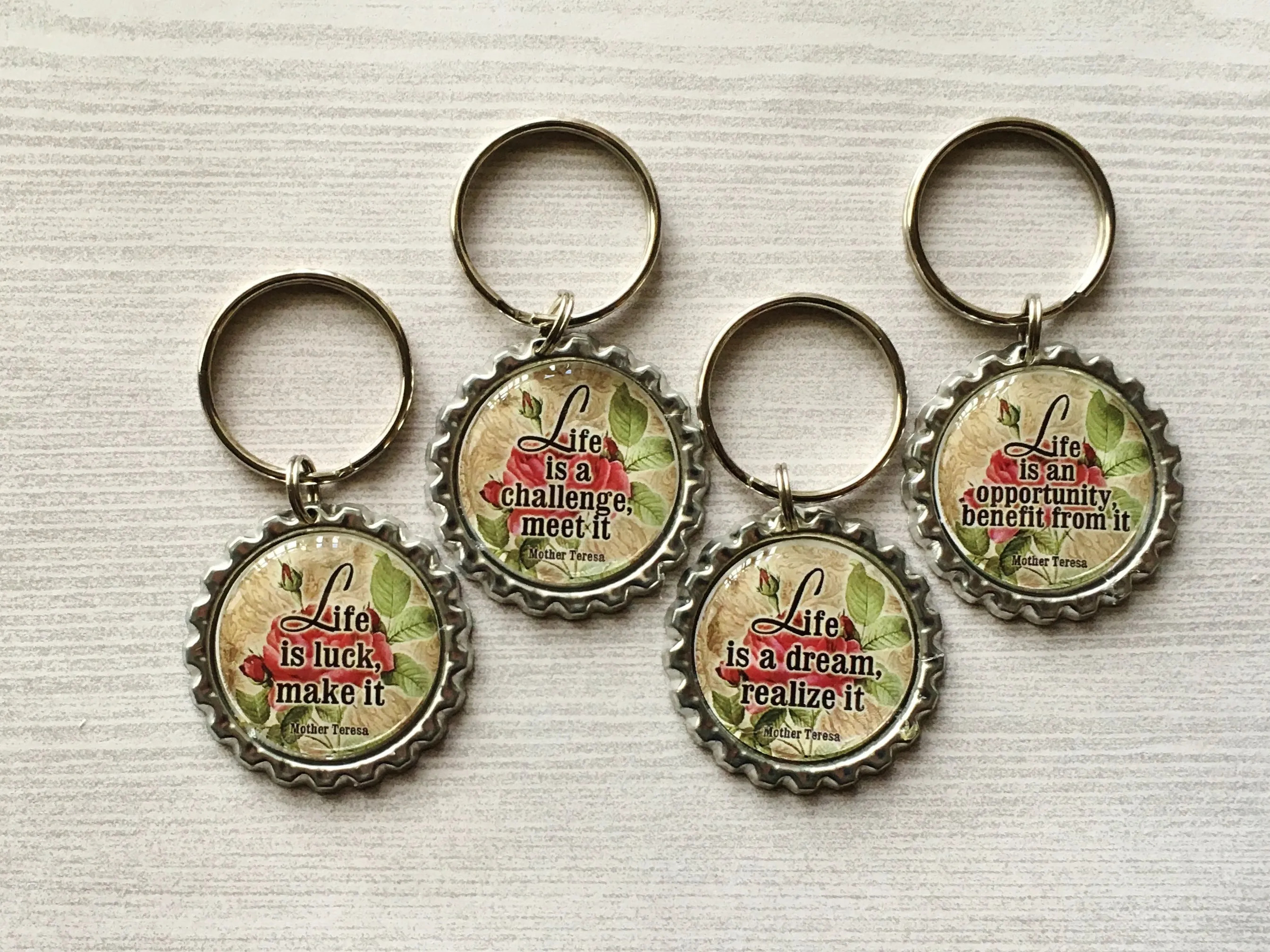 Inspirational Quotes Keychains