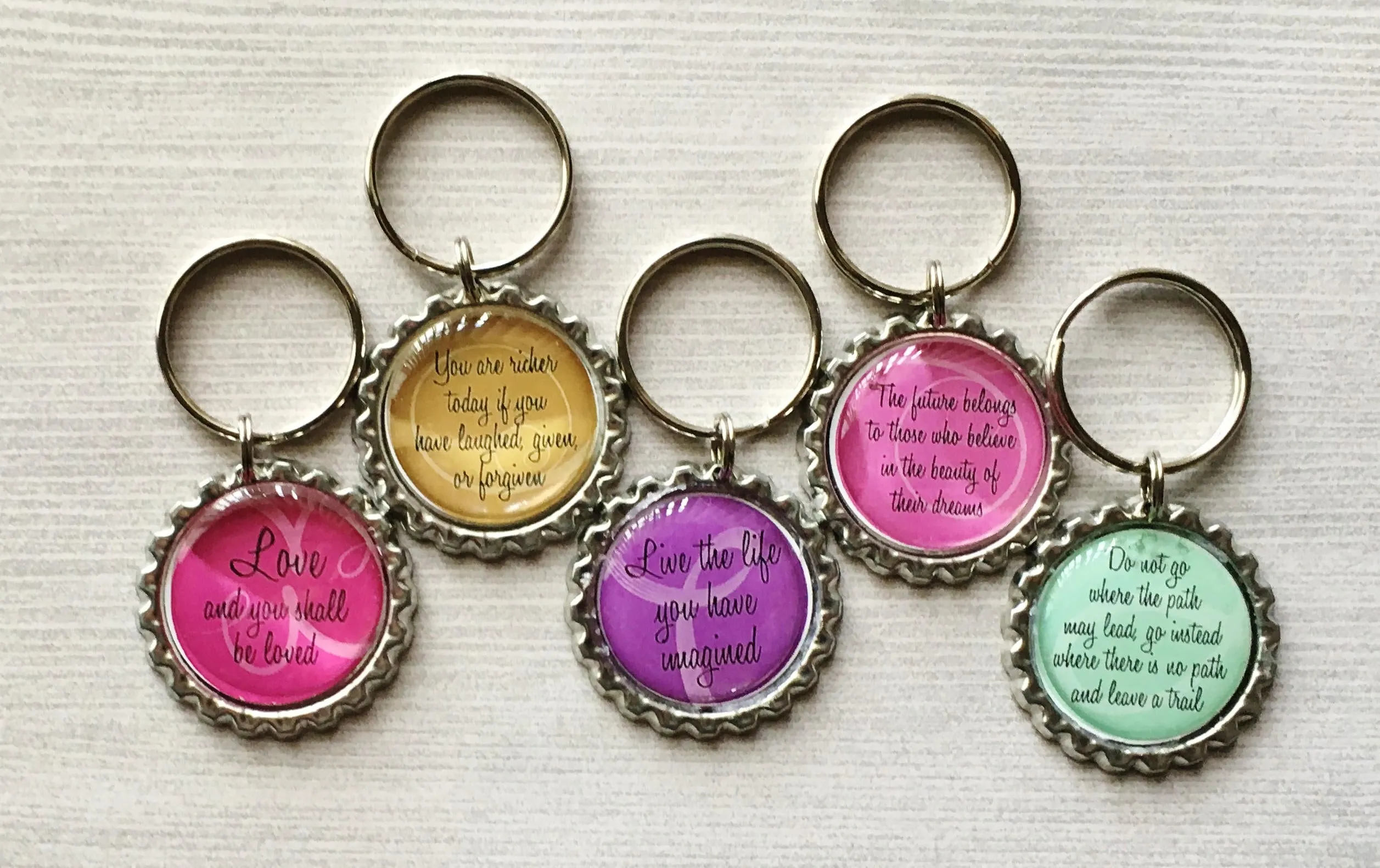 Inspirational Quotes Keychains