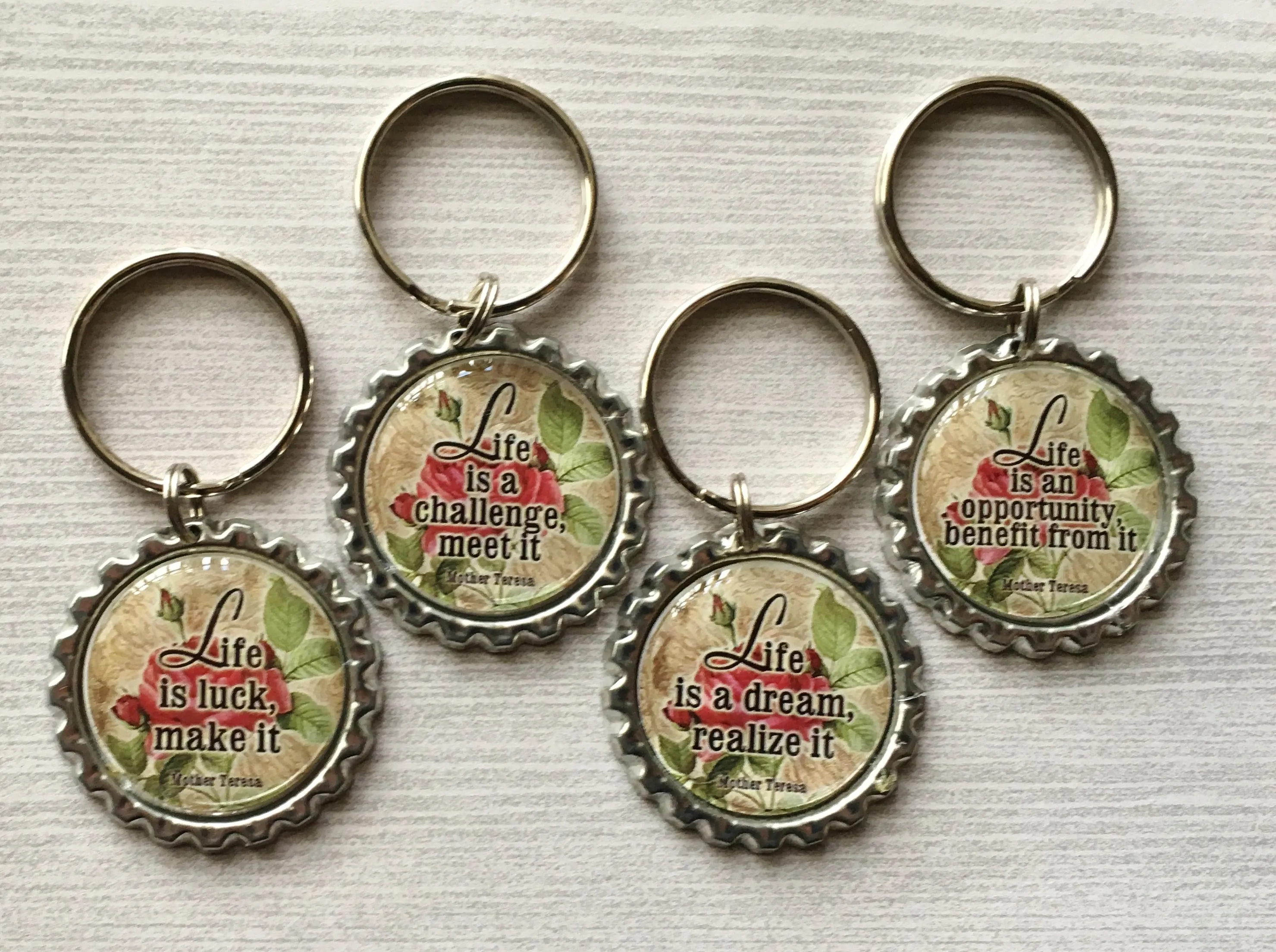 Inspirational Quotes Keychains