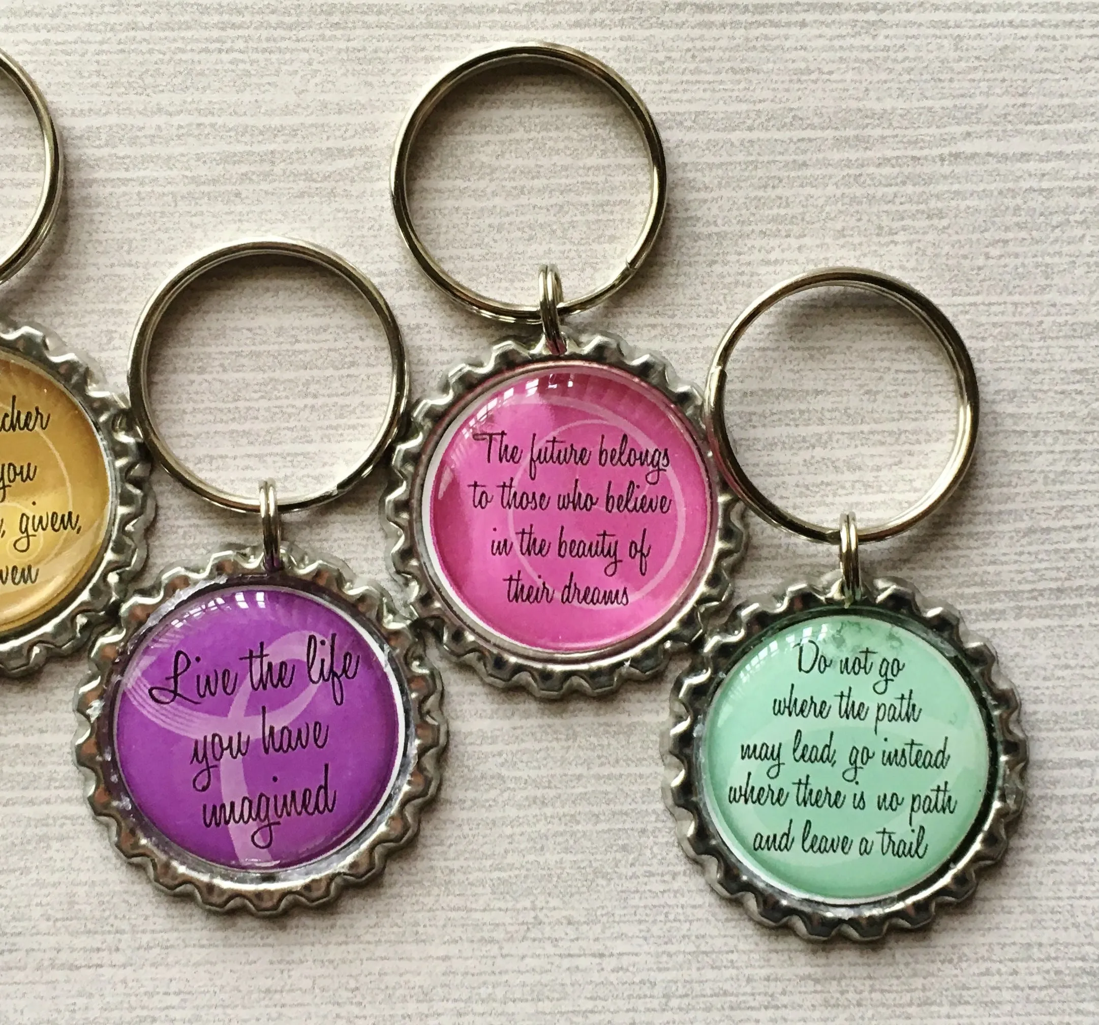 Inspirational Quotes Keychains