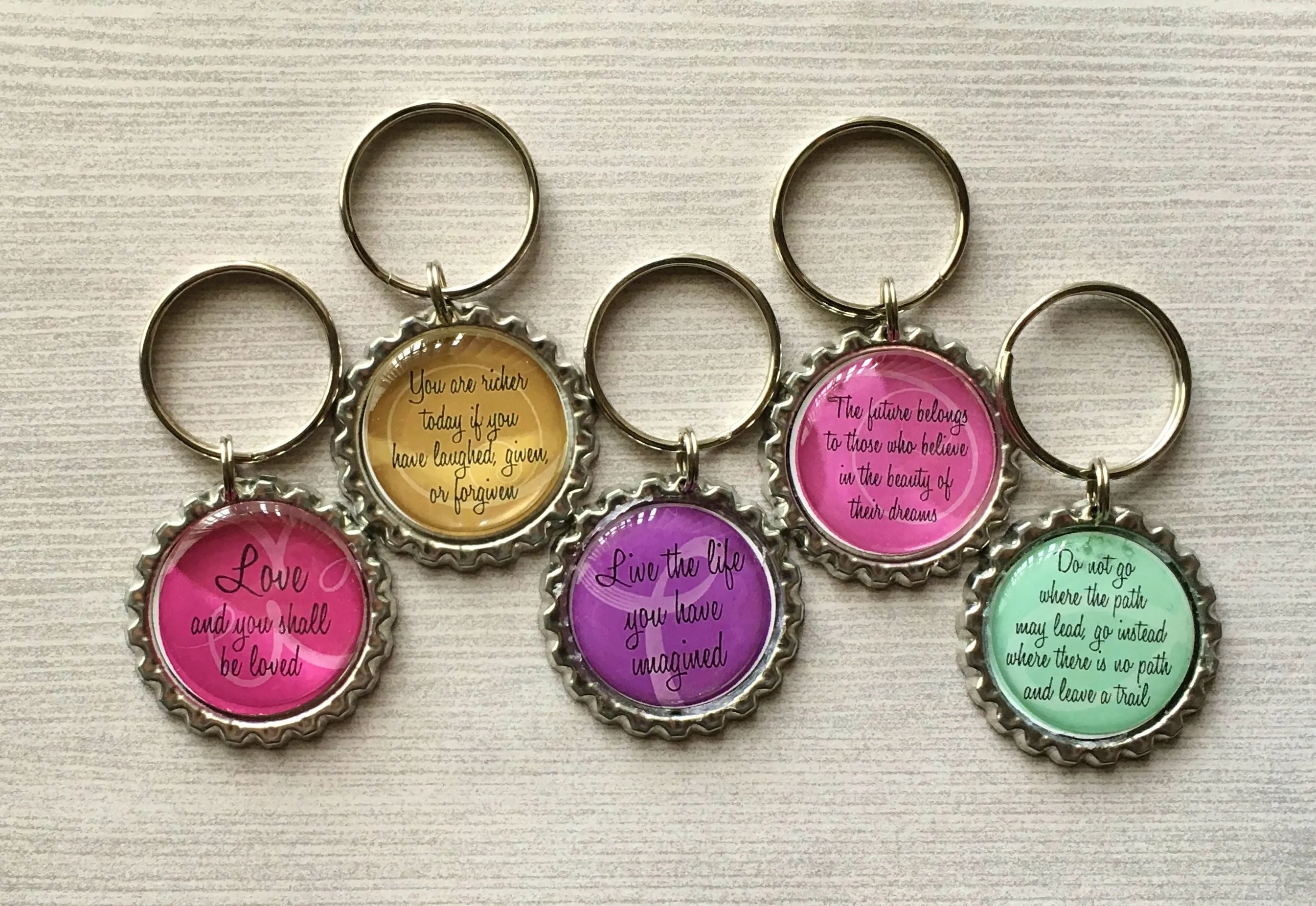 Inspirational Quotes Keychains