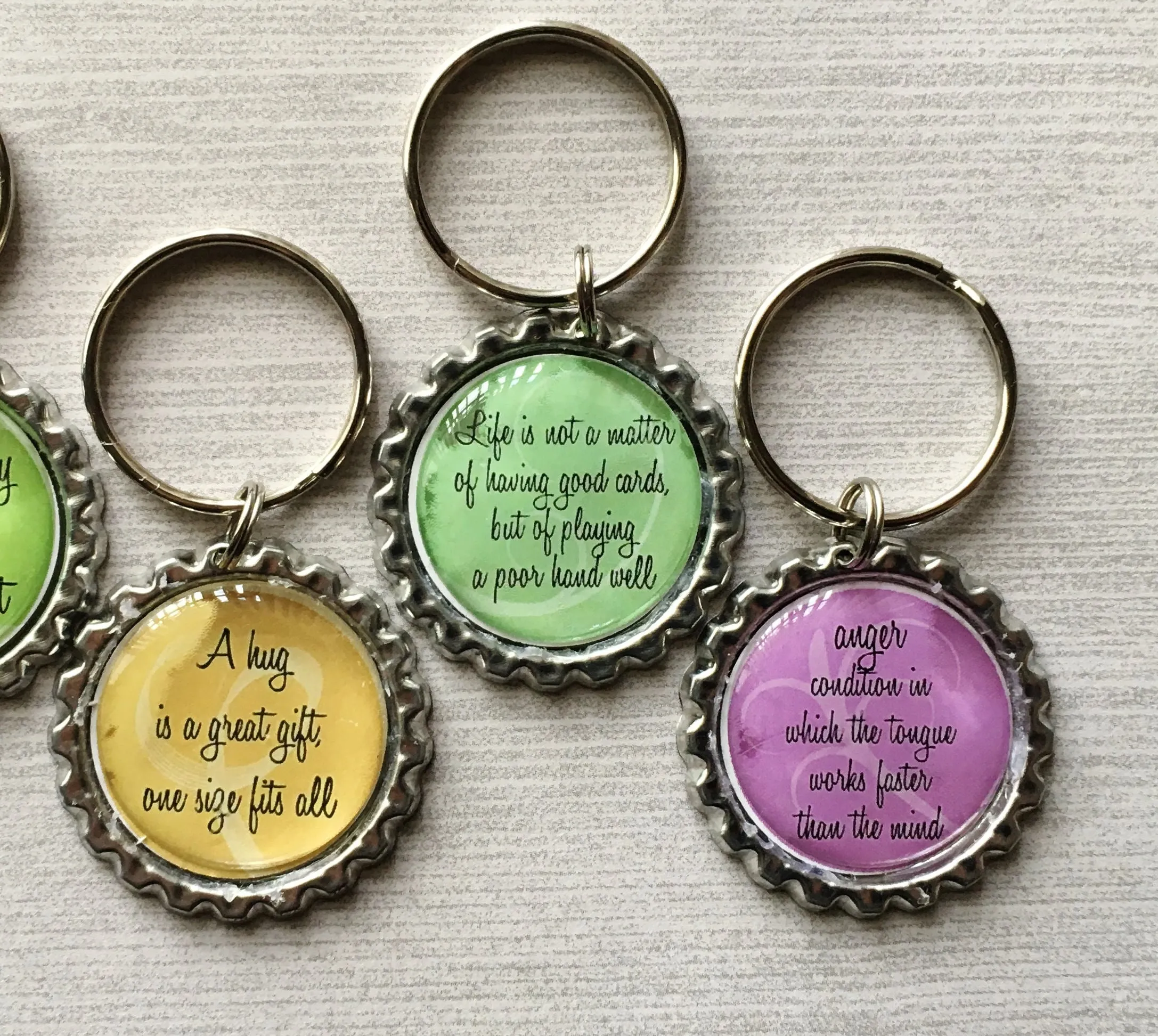 Inspirational Quotes Keychains