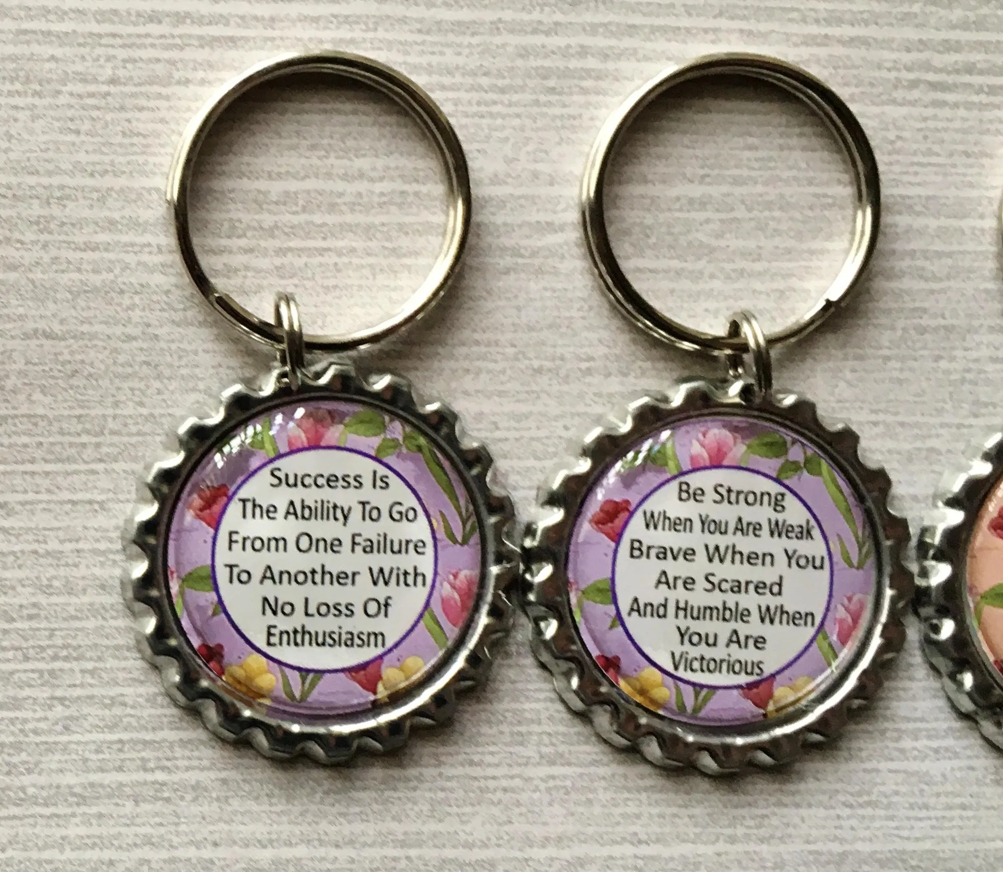 Inspirational Quotes Keychains