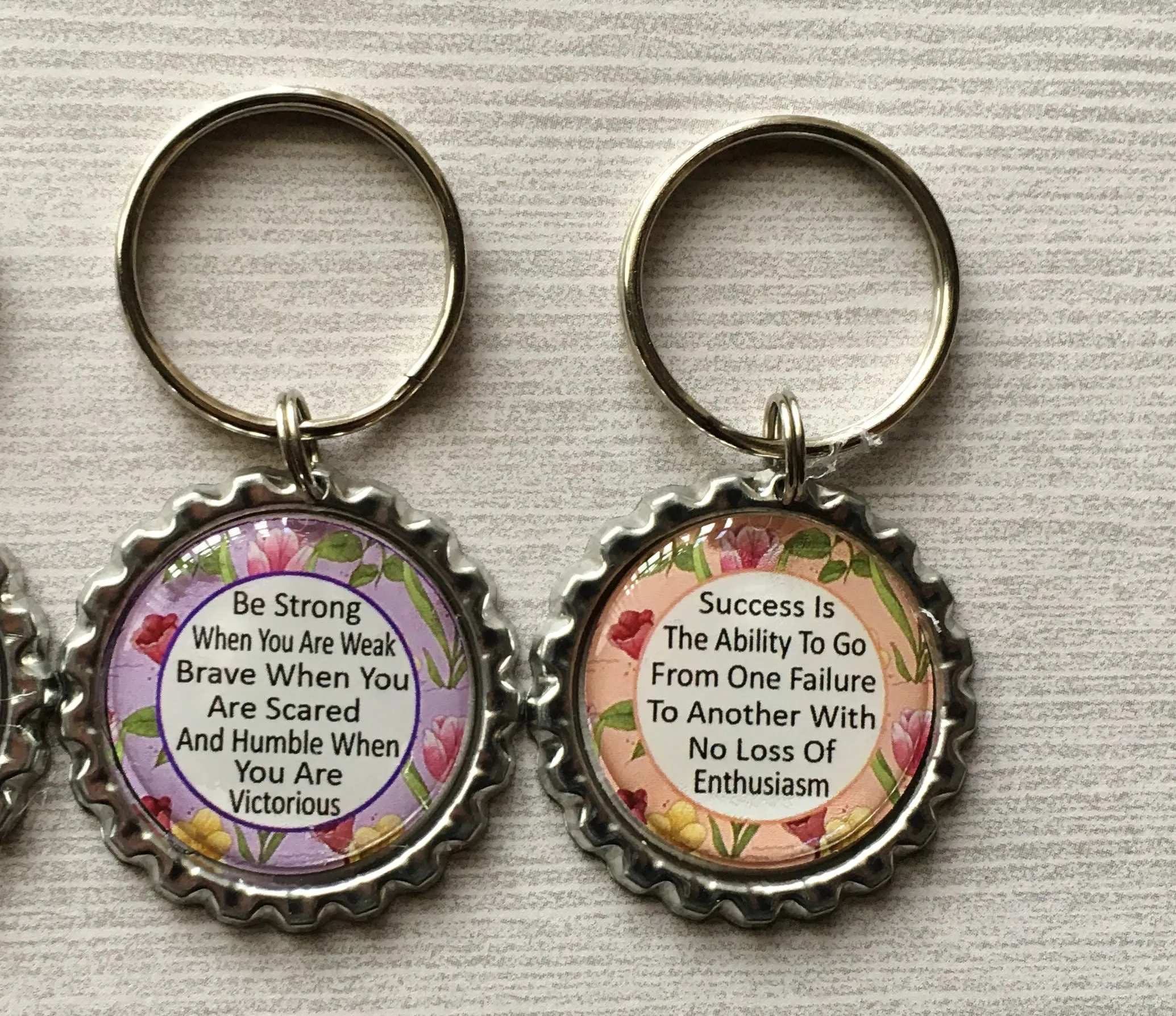 Inspirational Quotes Keychains